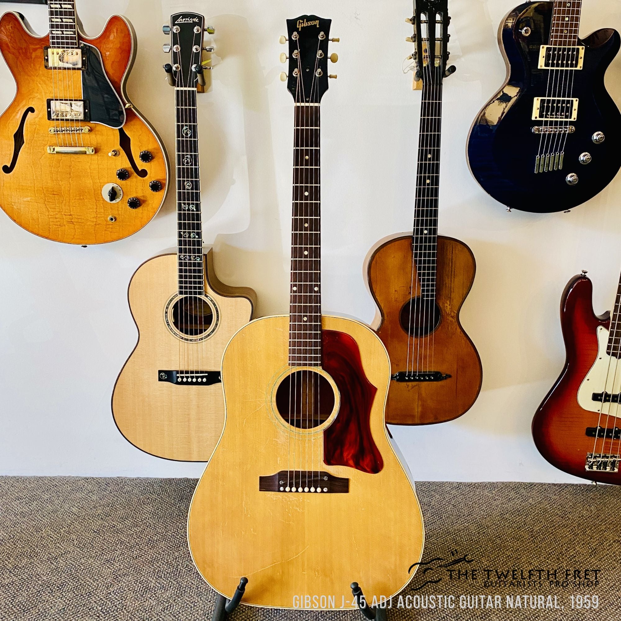 Gibson J-45 ADJ Acoustic Guitar Natural, 1959 - The Twelfth Fret