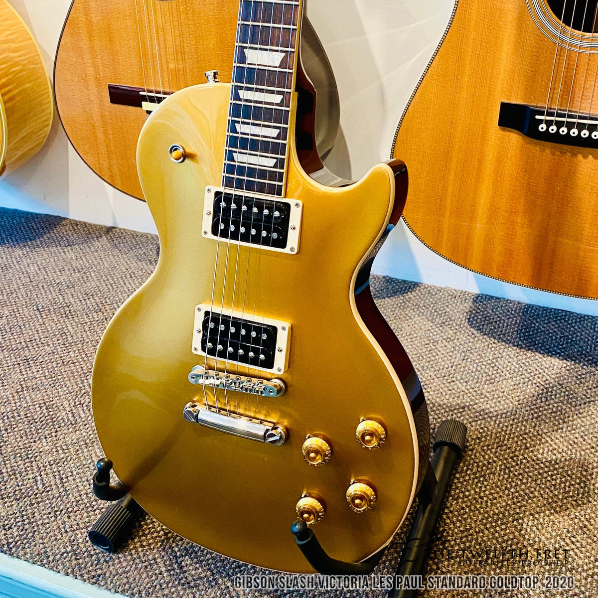 Gibson Slash Victoria Les Paul Standard Goldtop Solidbody Electric Guitar, 2020 - The Twelfth Fret