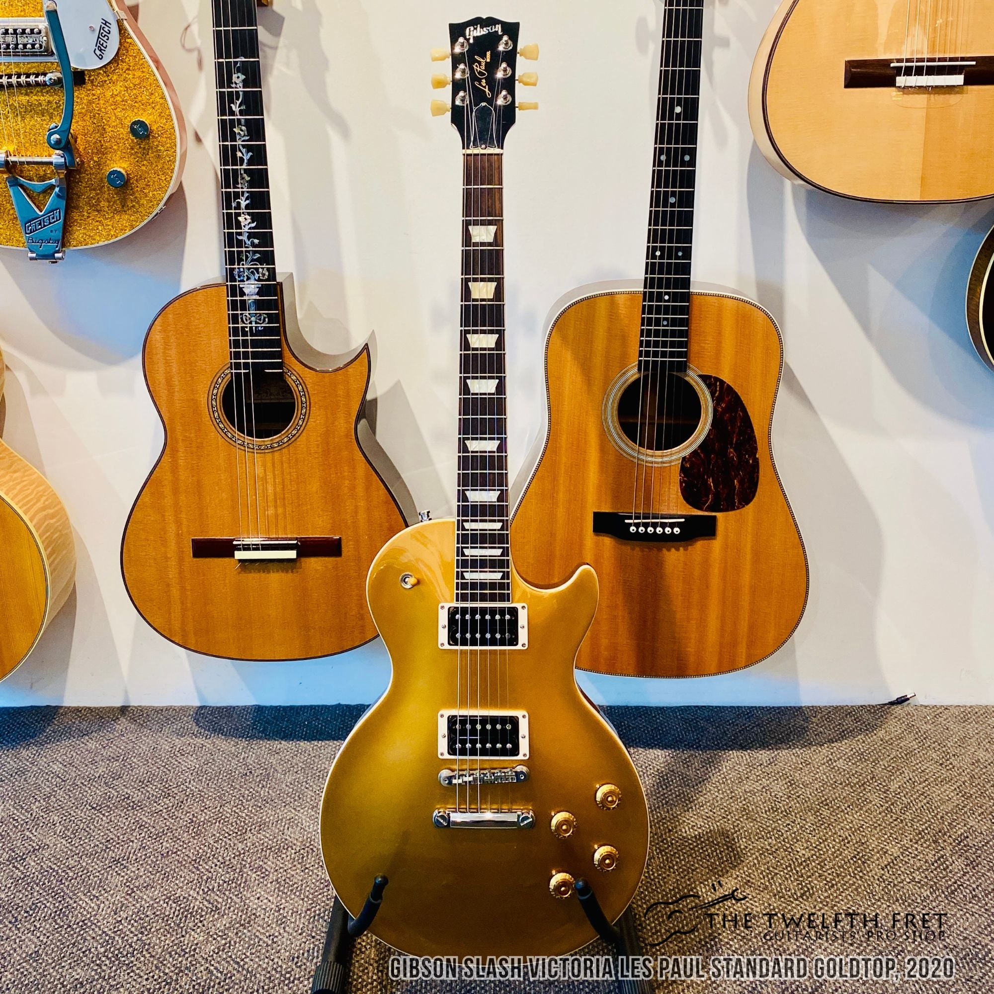 Gibson Slash Victoria Les Paul Standard Goldtop Solidbody Electric Guitar, 2020 - The Twelfth Fret