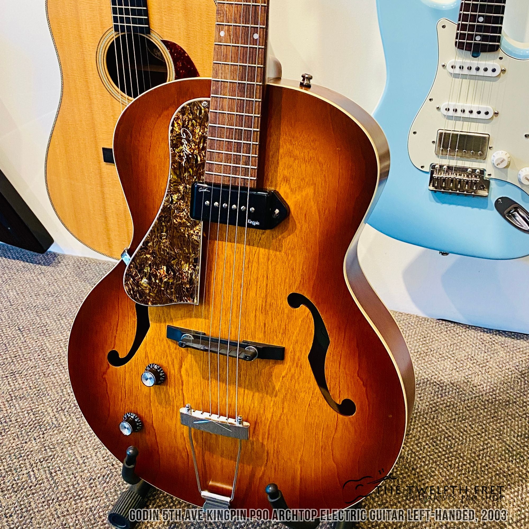 Godin 5th Ave Kingpin P90 Archtop Electric Guitar Left-Handed, 2003 - The Twelfth Fret