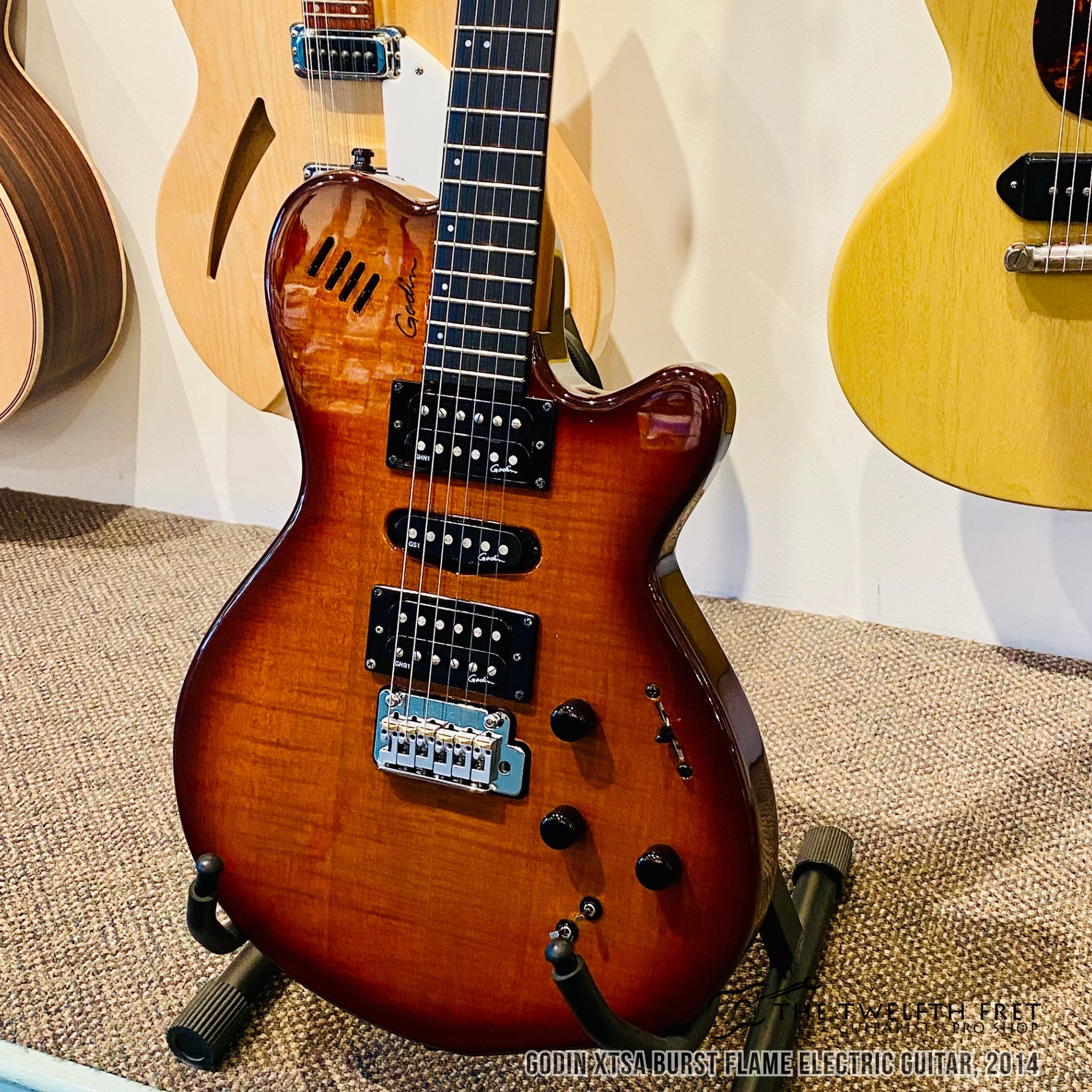 Godin XTSA Burst Flame Electric Guitar, 2014 - The Twelfth Fret