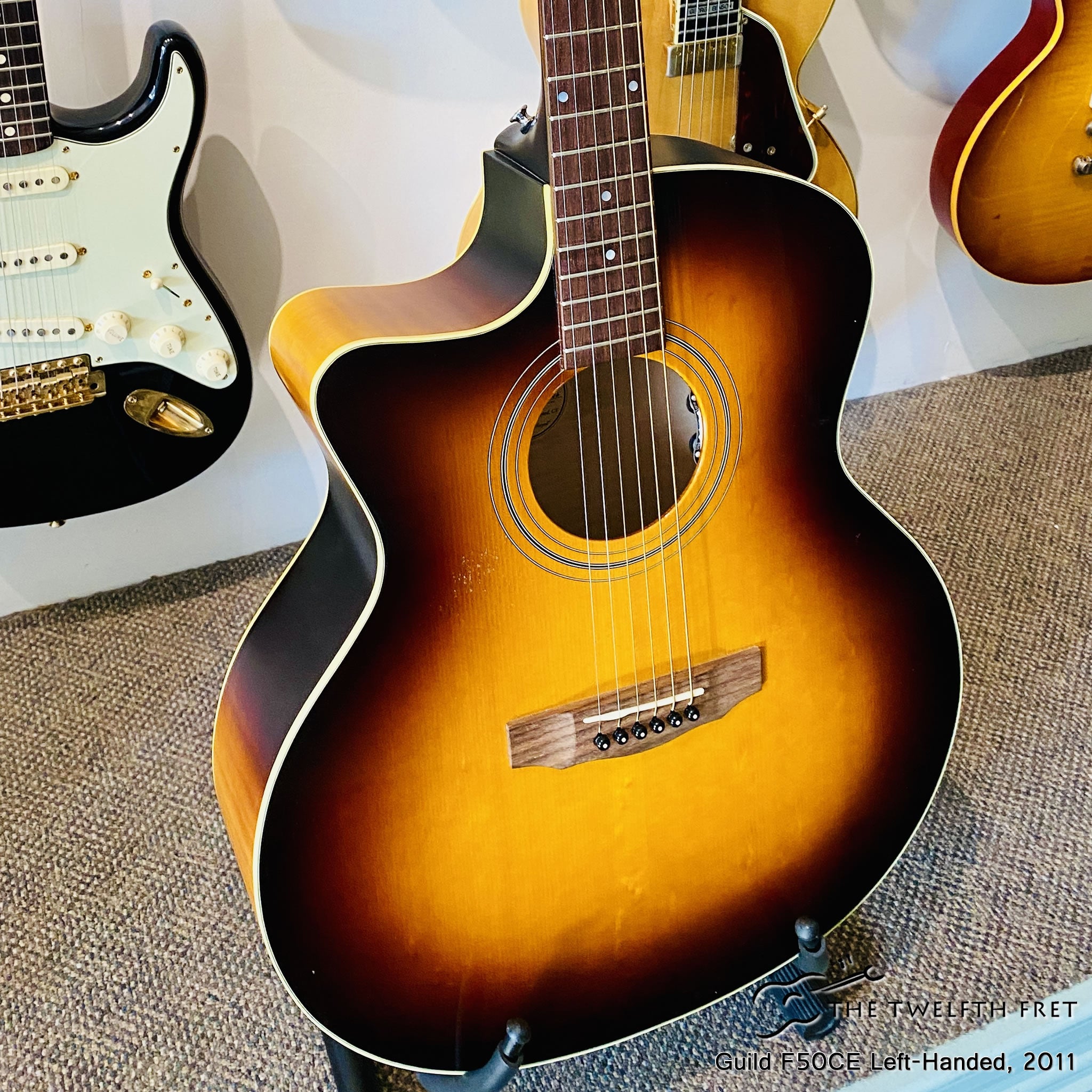 Guild F50CE Left-Handed Acoustic Guitar, 2011 - The Twelfth Fret