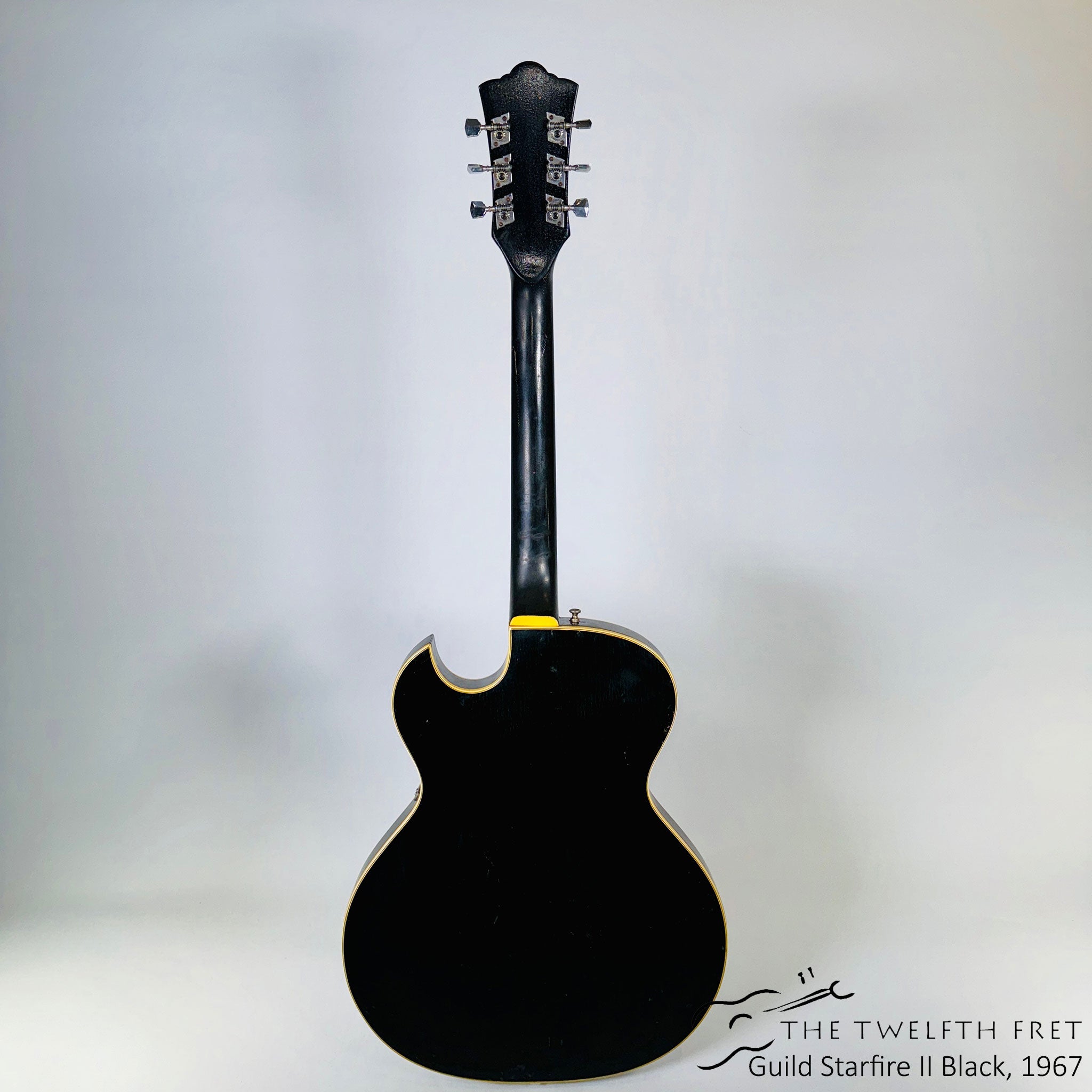 Guild Starfire II Electric Guitar Black, 1967 [USED] - The Twelfth Fret