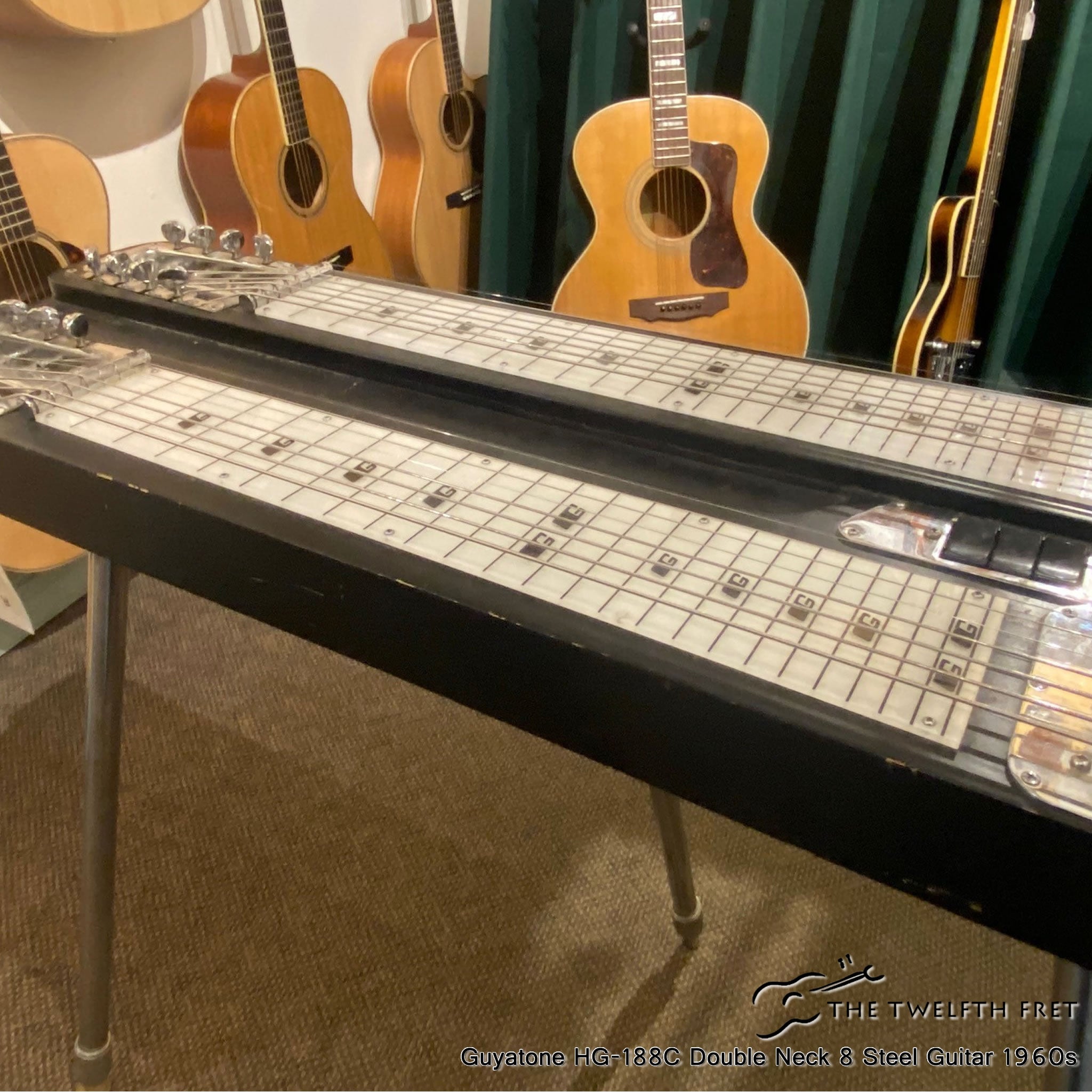 Guyatone HG-188C Double Neck 8 Steel Guitar 1960s  - The Twelfth Fret