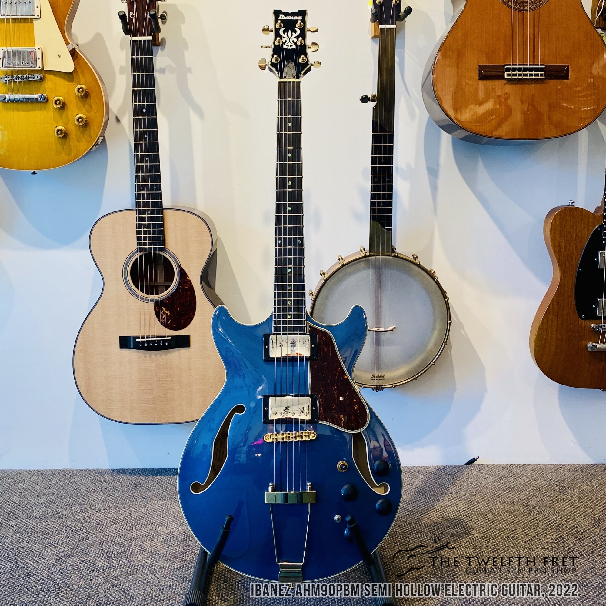 Ibanez AHM90PBM Semi Hollow Electric Guitar, 2022 - The Twelfth Fret
