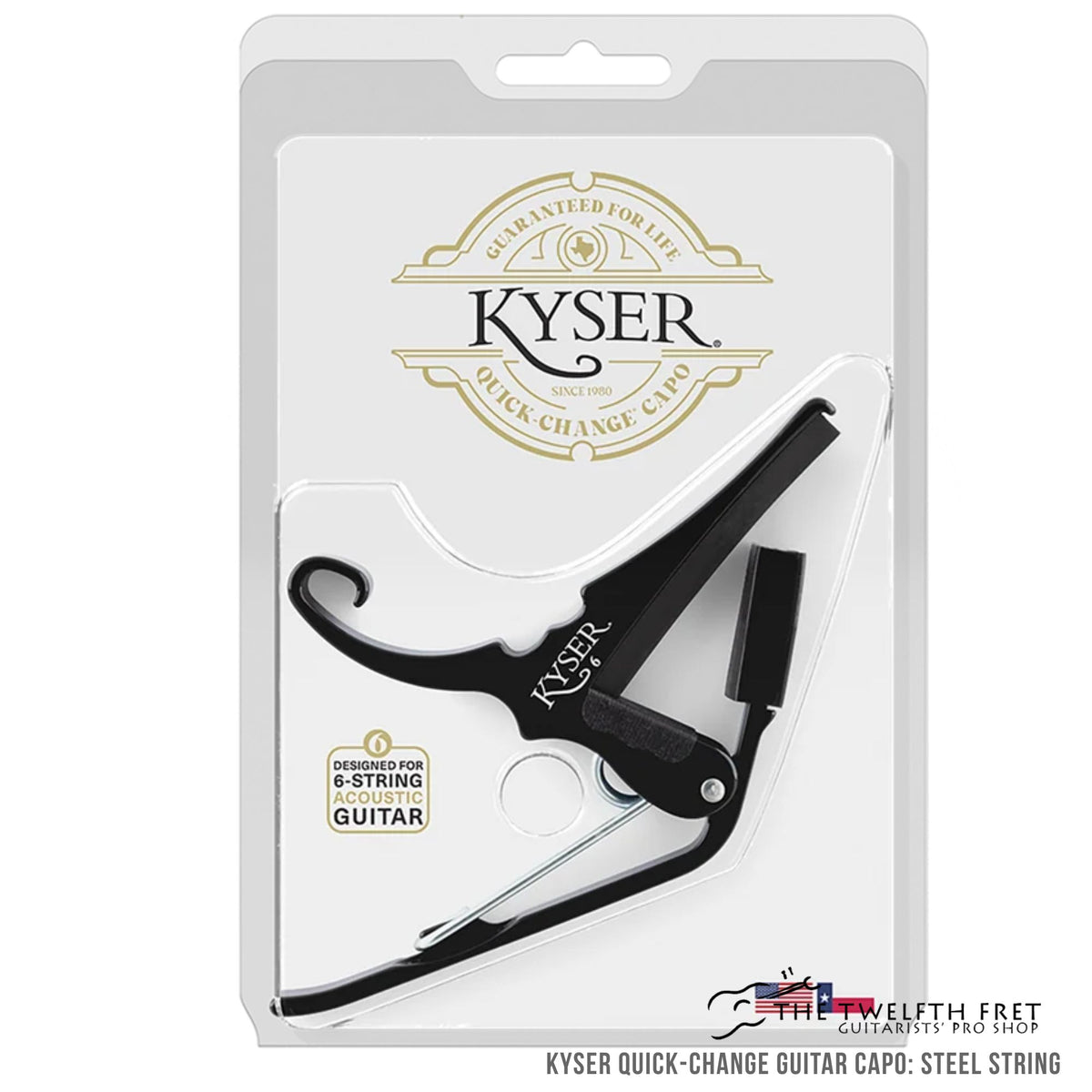 Kyser Quick-Change Guitar Capo Steel String - The Twelfth Fret