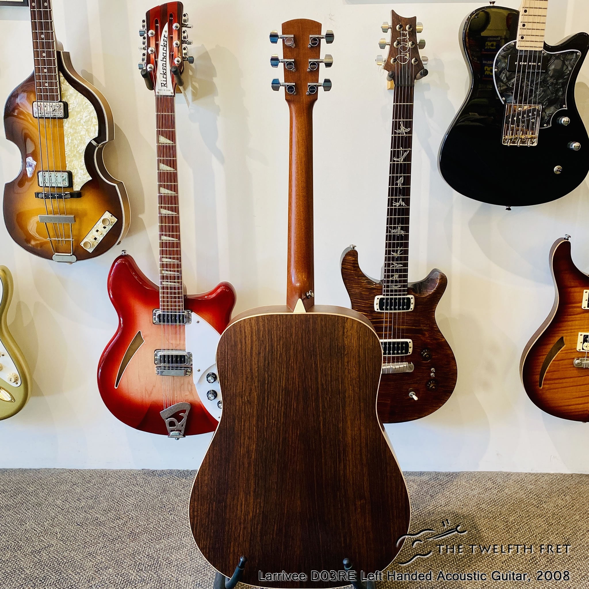Larrivee D03RE Left Handed Acoustic Guitar, 2008 - The Twelfth Fret