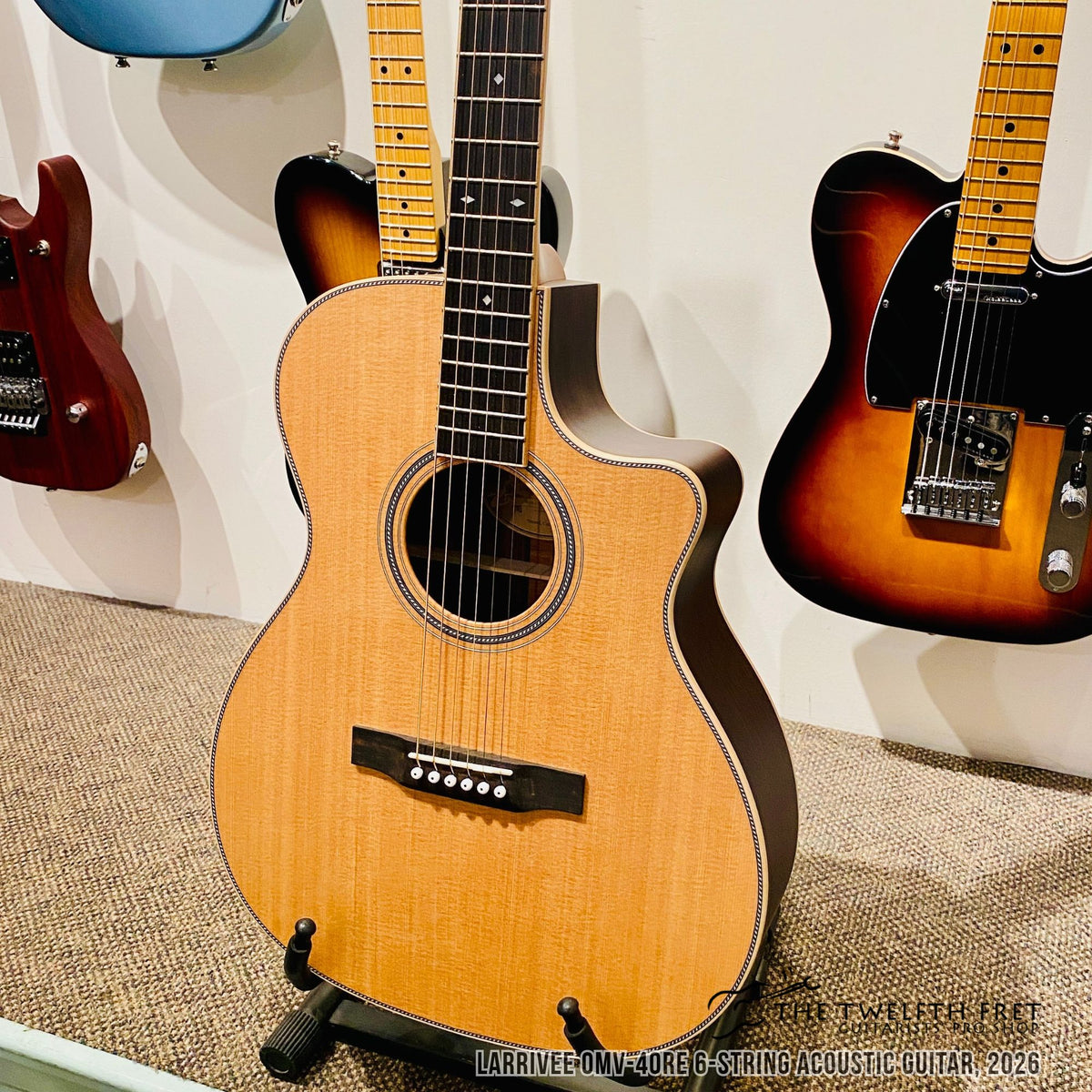 Larrivee OMV-40RE 6-String Acoustic Guitar, 2026 - The Twelfth Fret