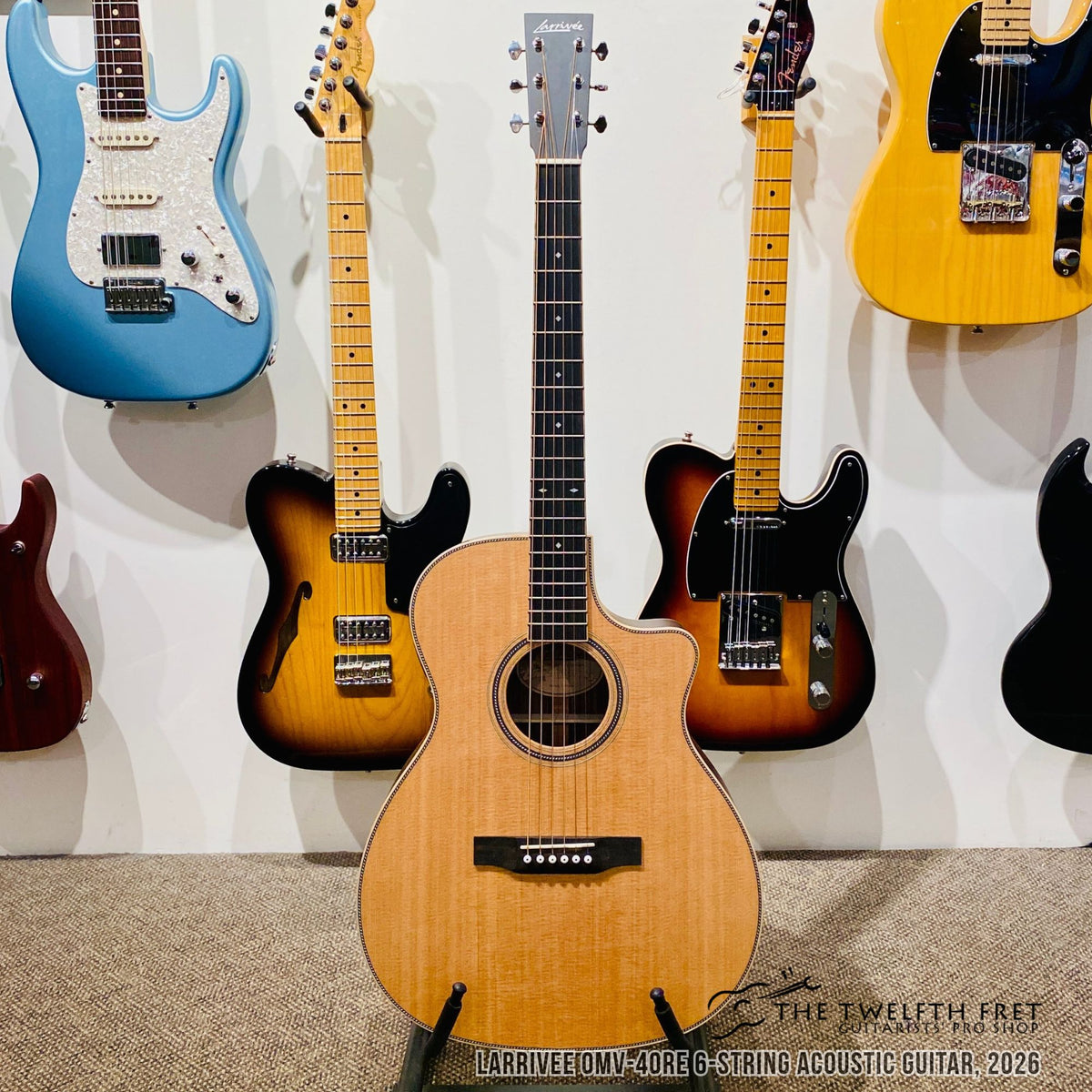 Larrivee OMV-40RE 6-String Acoustic Guitar, 2026 - The Twelfth Fret