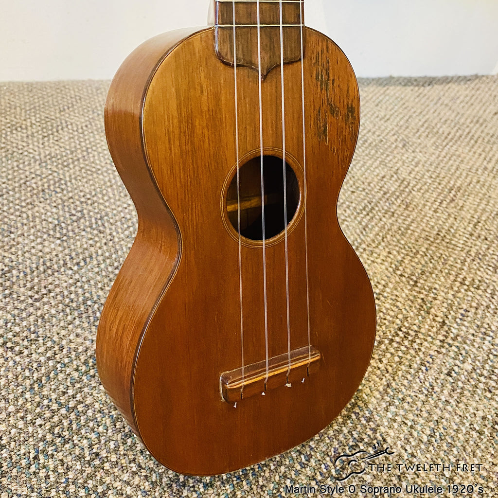 Martin Style 0 Soprano Ukulele 1920's [USED] - The Twelfth Fret