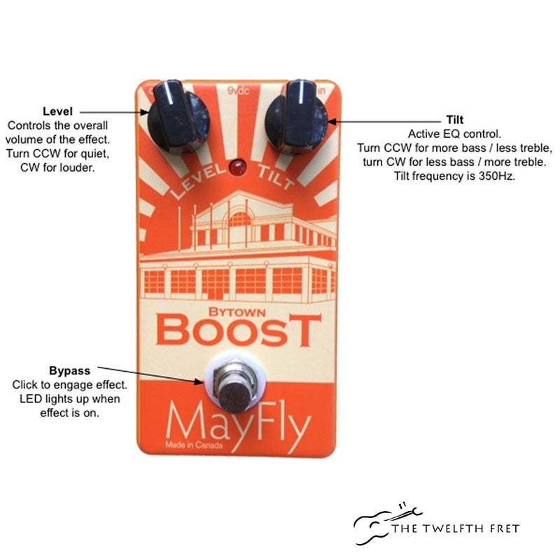MayFly Bytown Boost Pedal - The Twelfth Fret
