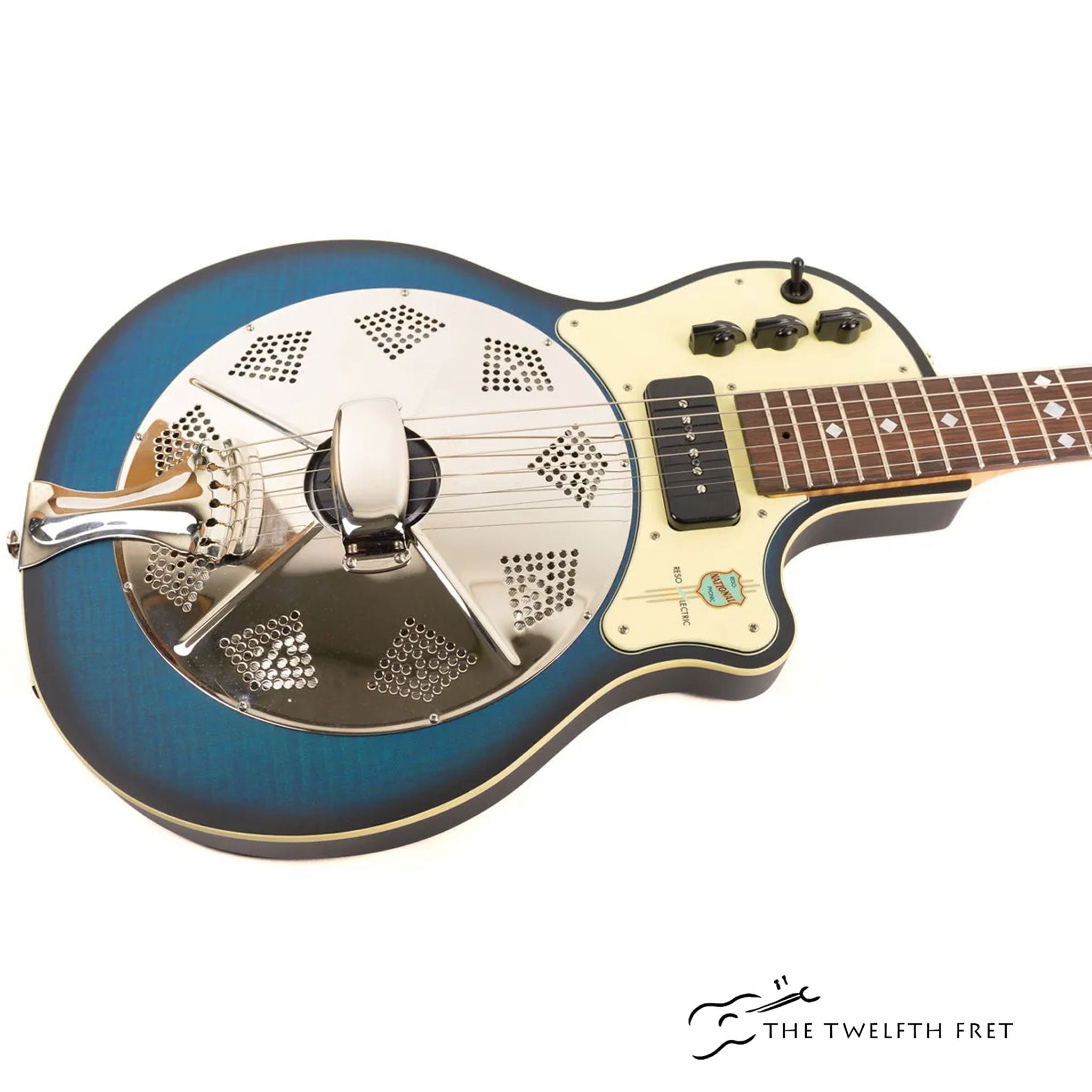 National Resolectric Resophonic Guitar (BLUE) - The Twelfth Fret
