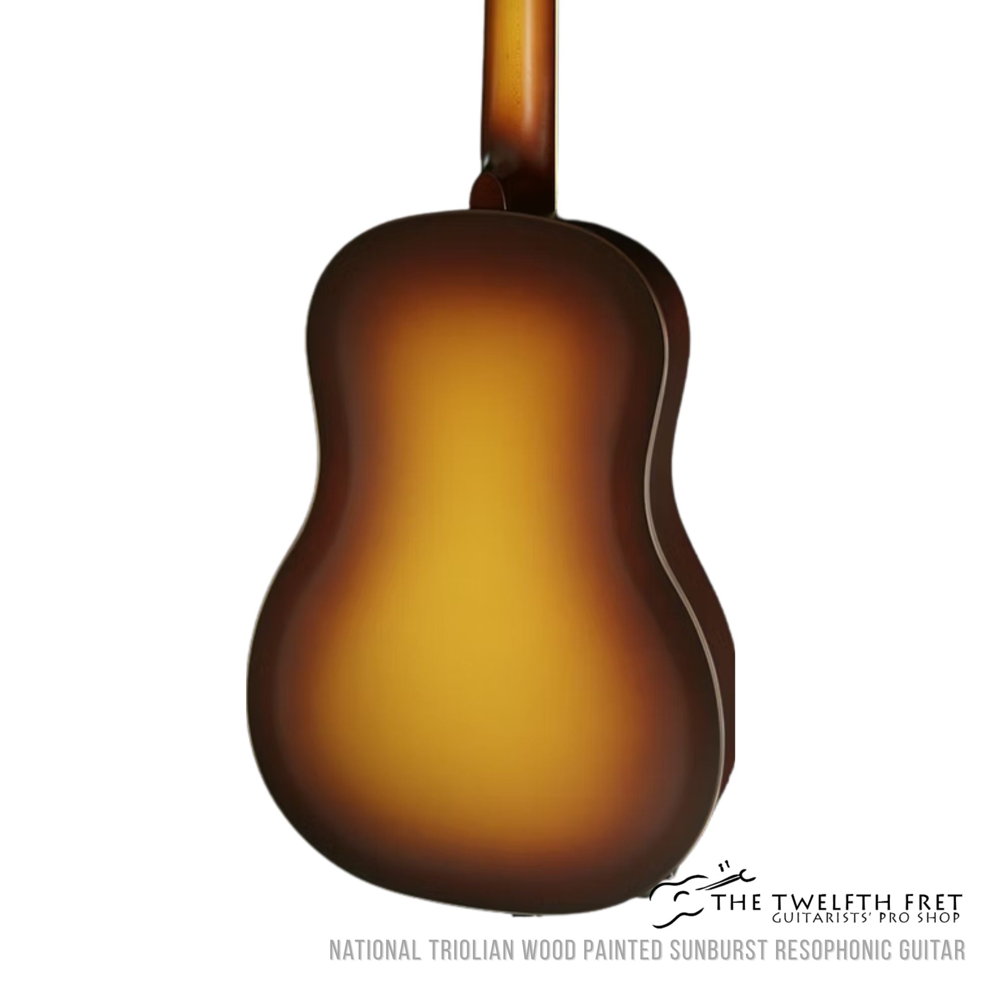 National Triolian Wood Painted Sunburst Resophonic Guitar - The Twelfth Fret