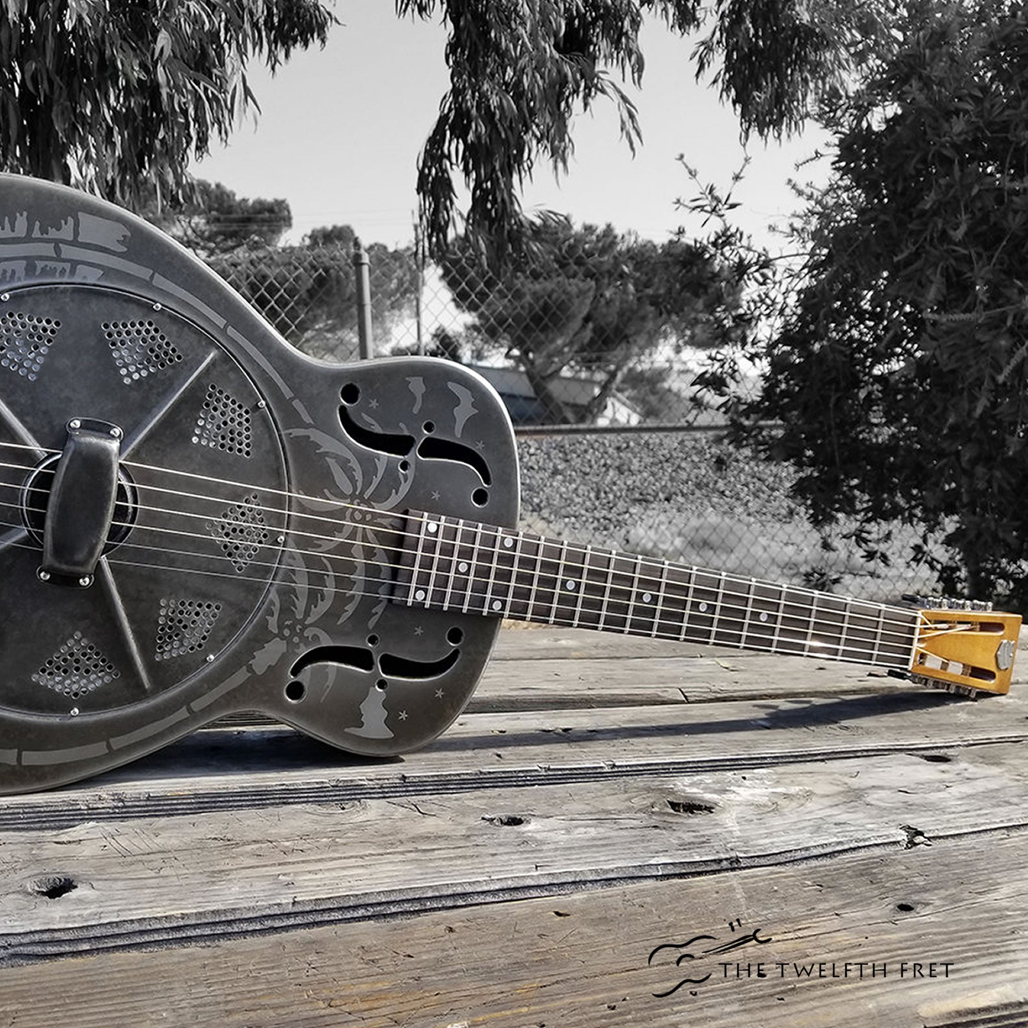 National Style O Weathered Steel 12 Fret Resophonic Guitar - The Twelfth Fret