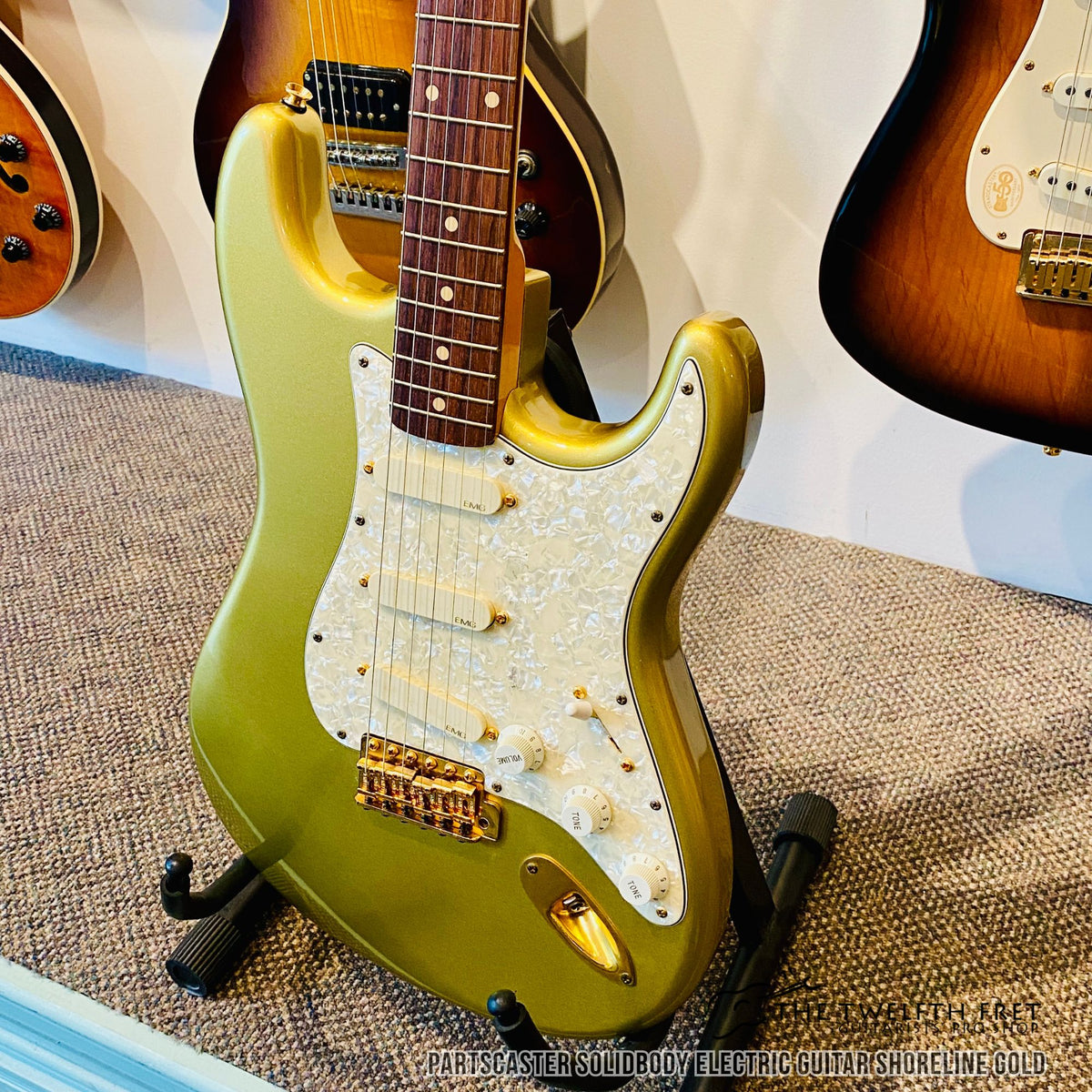 Partscaster Solidbody Electric Guitar Shoreline Gold - The Twelfth Fret