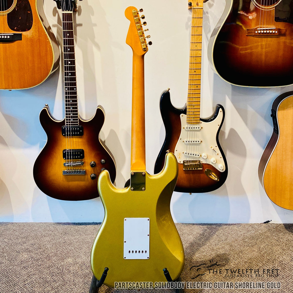 Partscaster Solidbody Electric Guitar Shoreline Gold - The Twelfth Fret