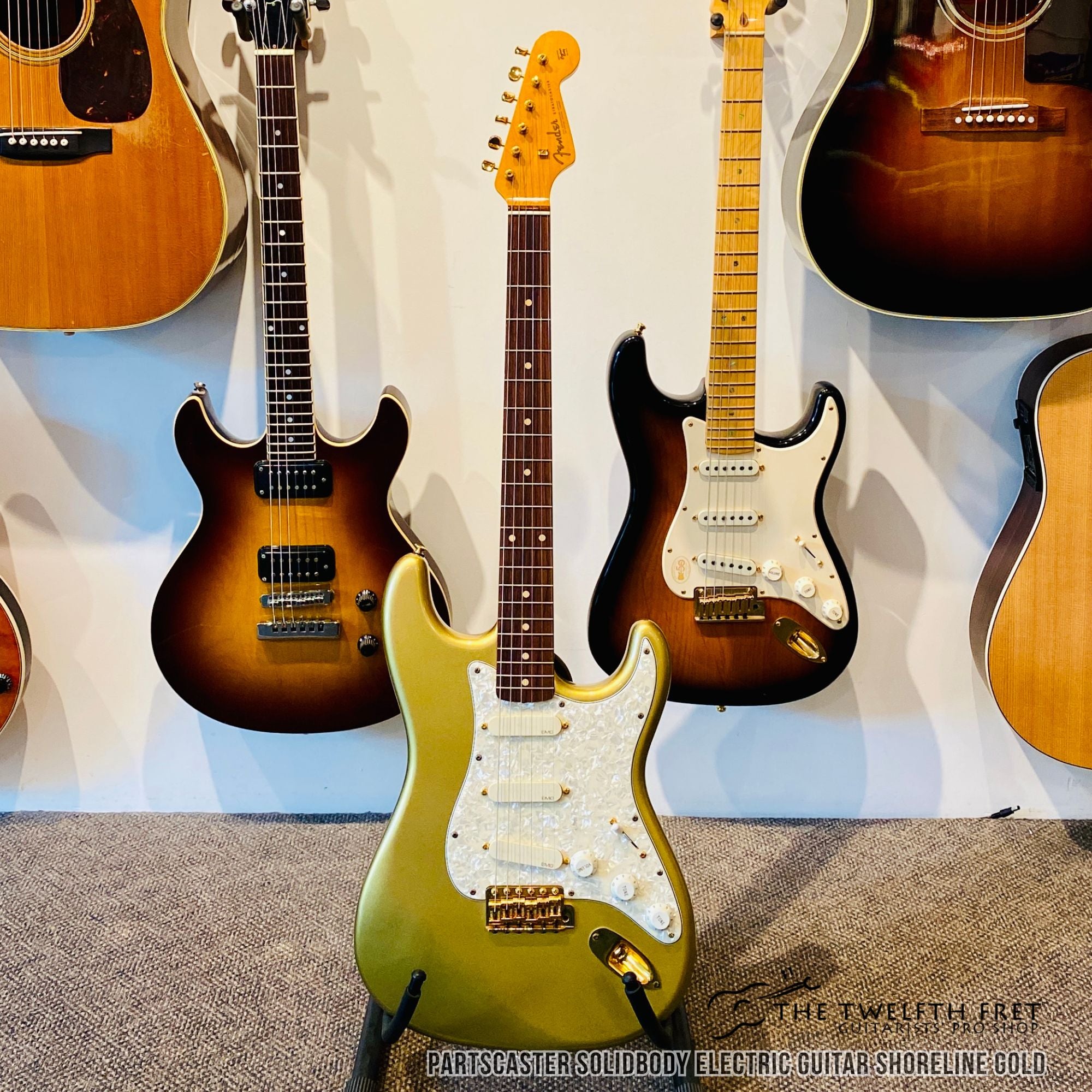 Partscaster Solidbody Electric Guitar Shoreline Gold - The Twelfth Fret