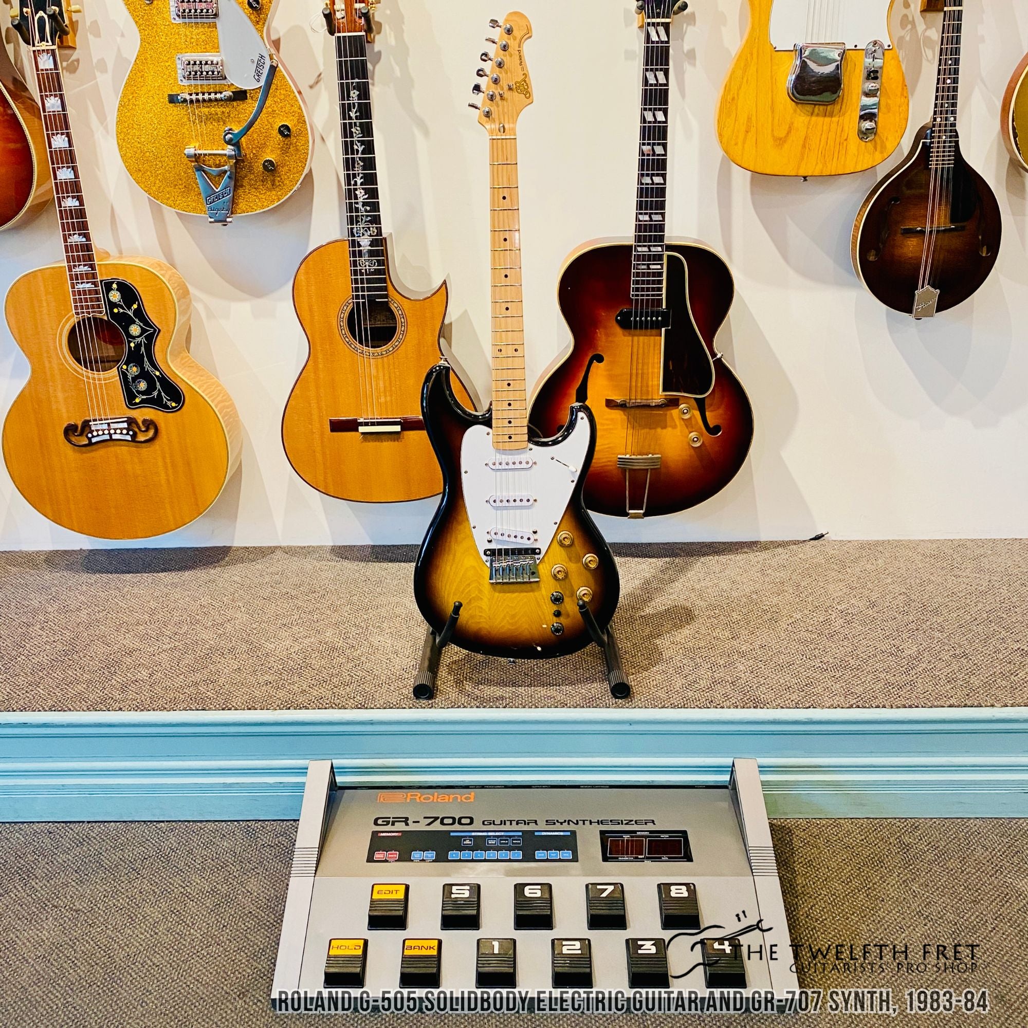 Roland G-505 Solidbody Electric Guitar and GR-707 Synthesizer - The Twelfth Fret