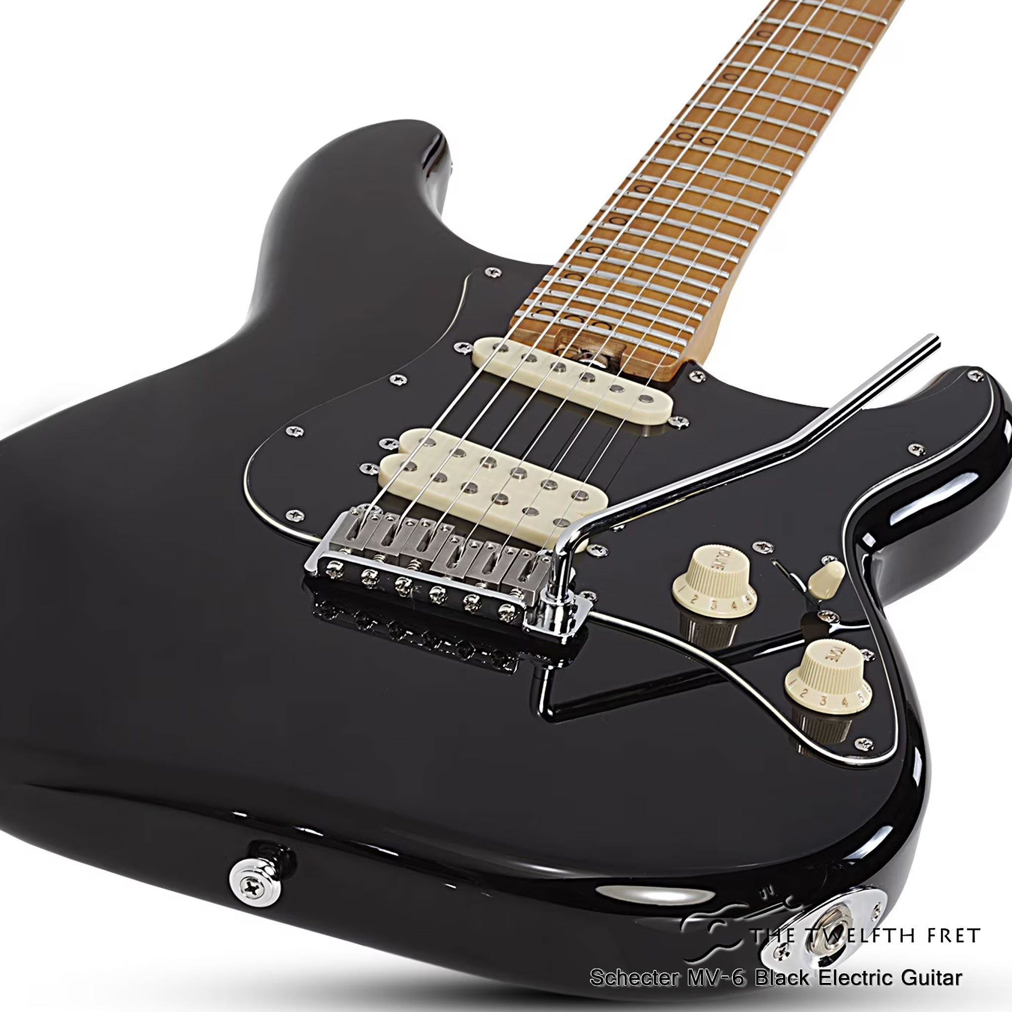 Schecter MV-6 Black Electric Guitar - The Twelfth Fret