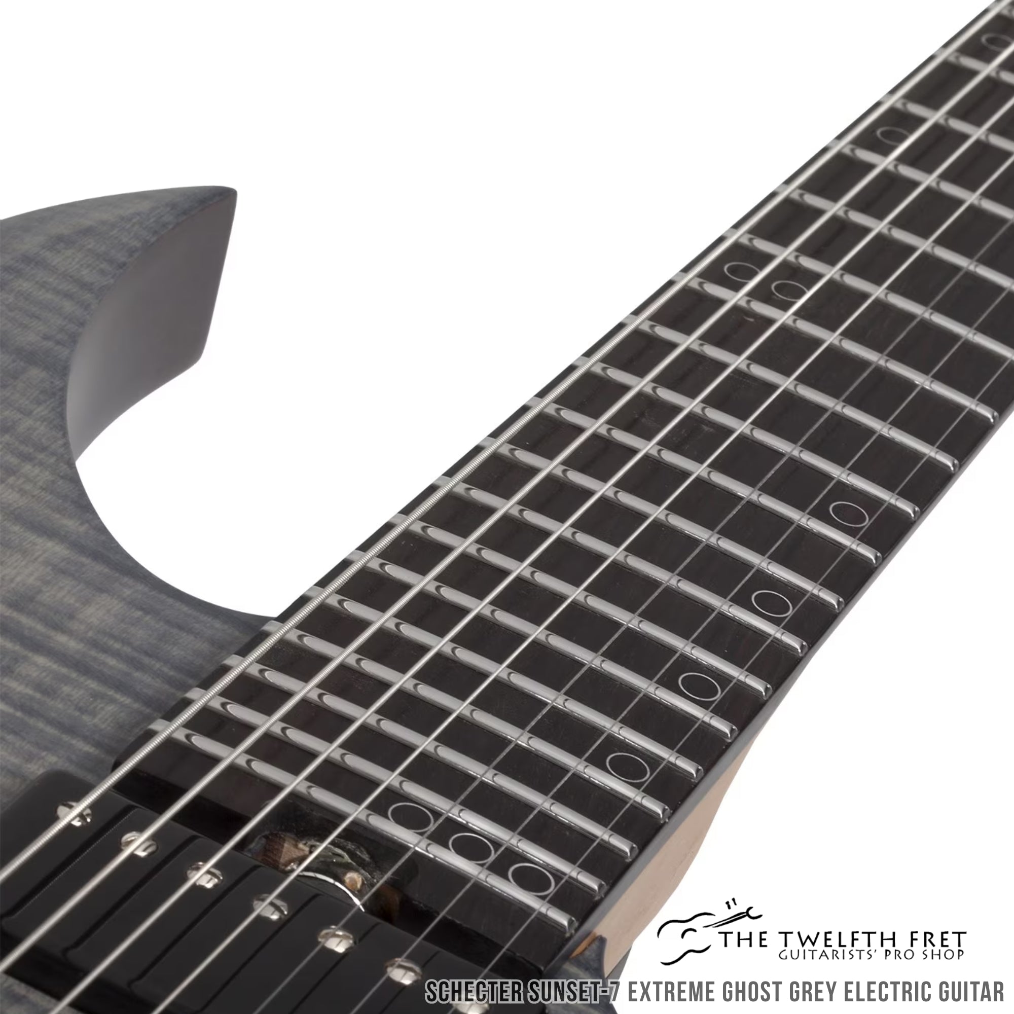 Schecter Sunset-7 Extreme Ghost Grey Electric Guitar - The Twelfth Fret 
