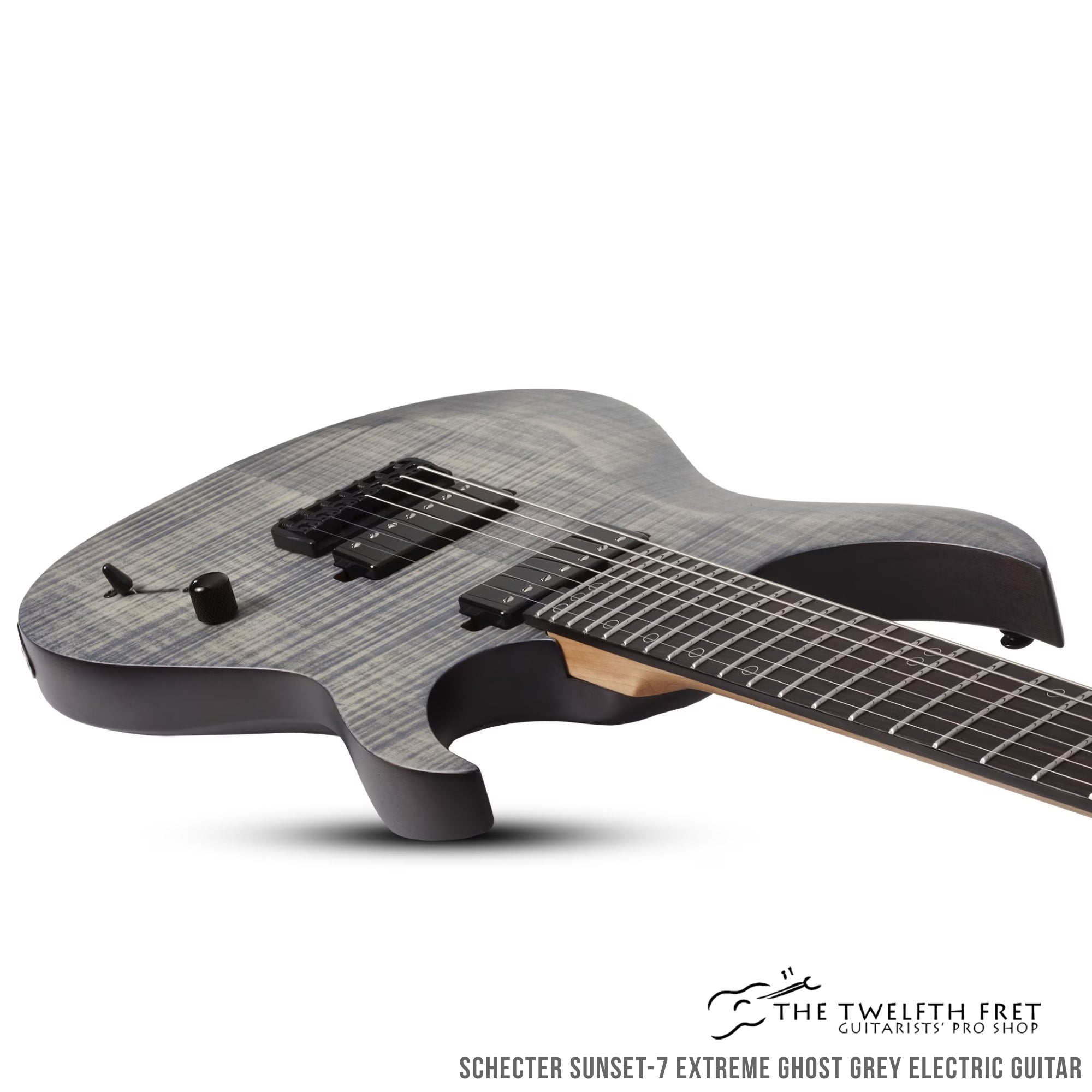 Schecter Sunset-7 Extreme Ghost Grey Electric Guitar - The Twelfth Fret 
