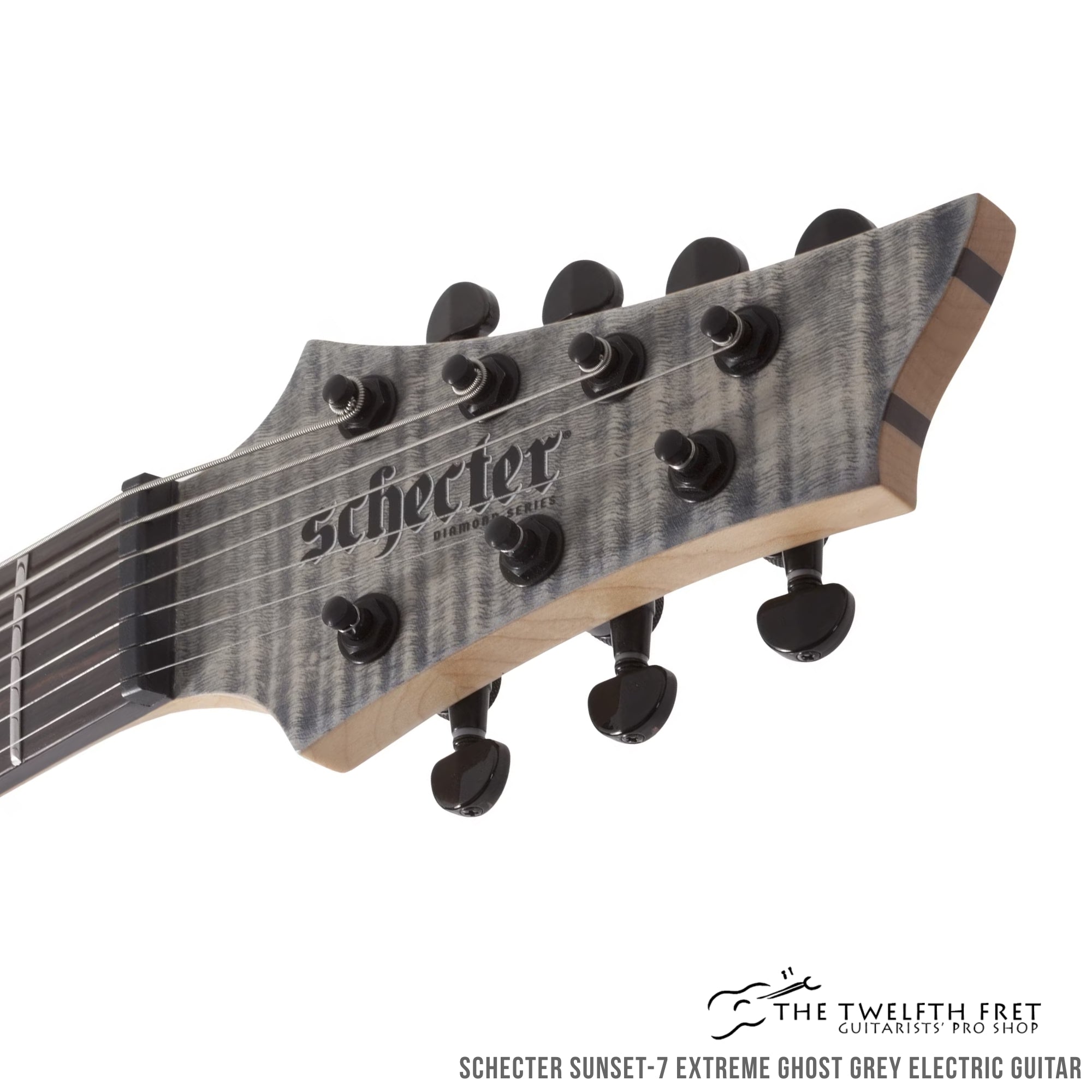 Schecter Sunset-7 Extreme Ghost Grey Electric Guitar - The Twelfth Fret 