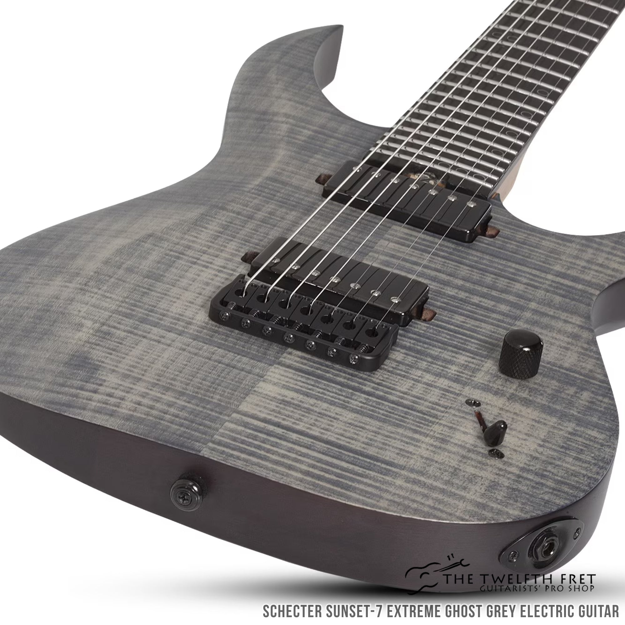 Schecter Sunset-7 Extreme Ghost Grey Electric Guitar - The Twelfth Fret 