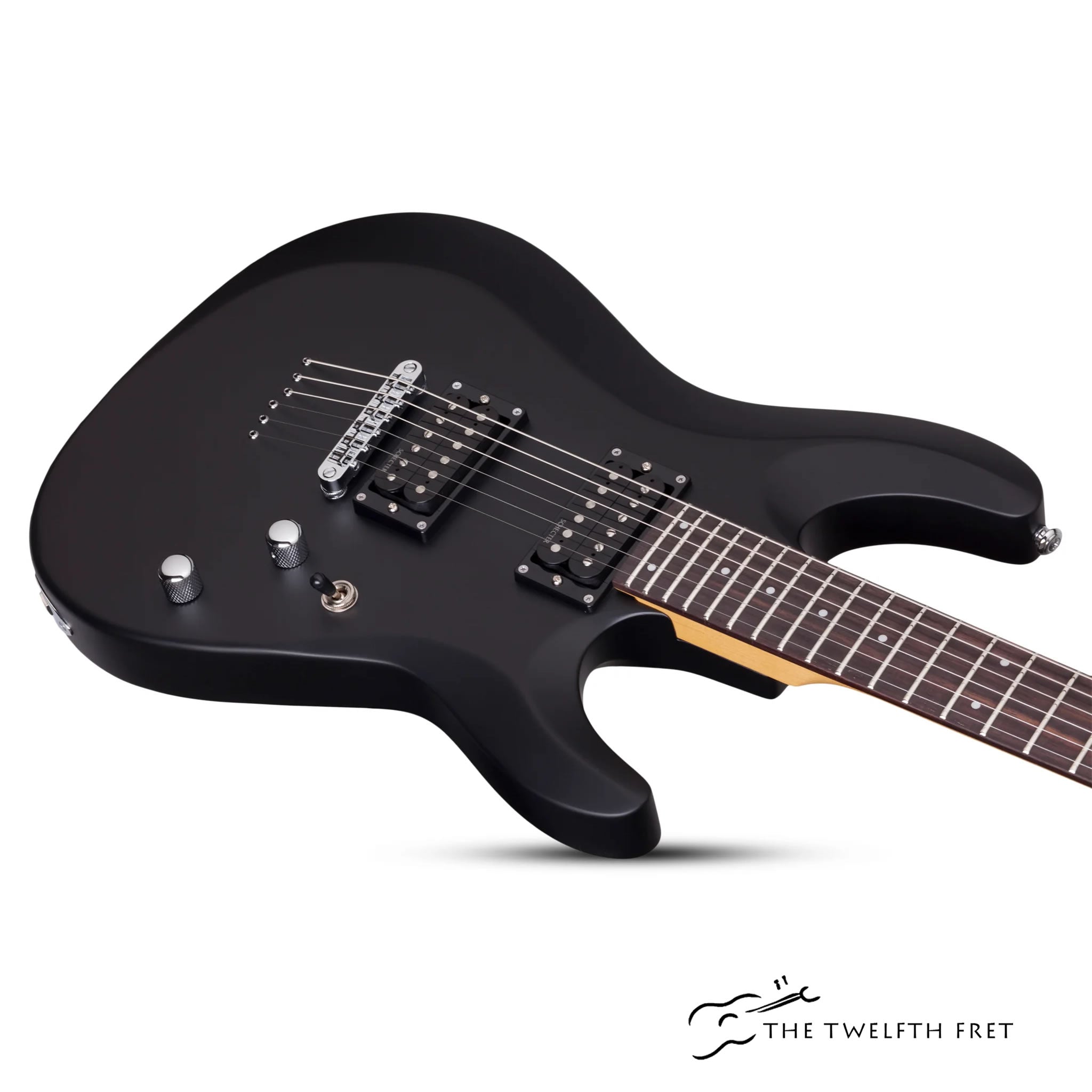 Schecter C-6 Deluxe Black Satin Electric Guitar - The Twelfth Fret 