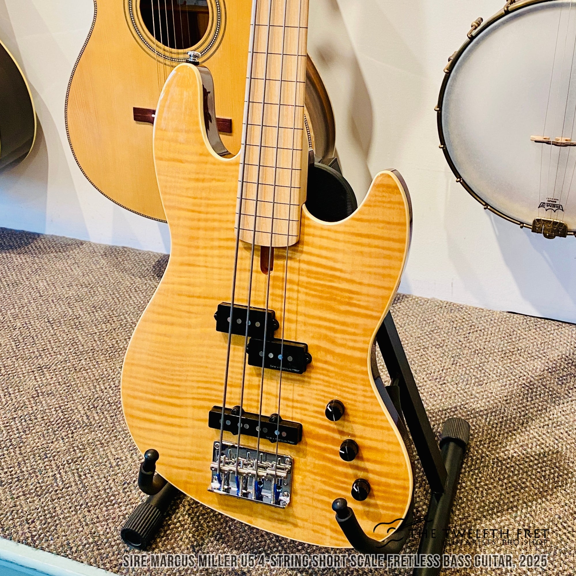 Sire Marcus Miller U5 4-String Short Scale Fretless Bass Guitar, 2025  - The Twelfth Fret
