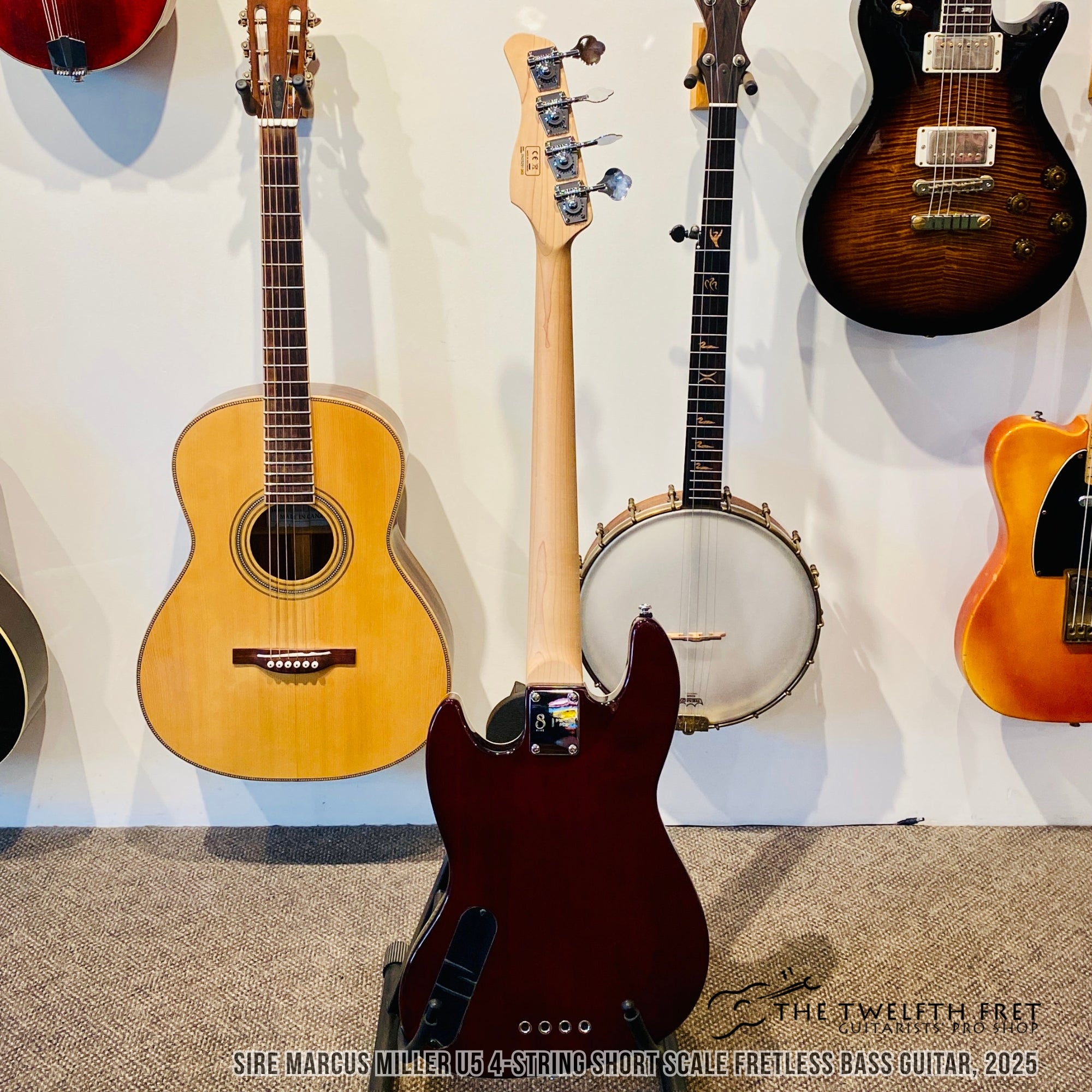 Sire Marcus Miller U5 4-String Short Scale Fretless Bass Guitar, 2025  - The Twelfth Fret