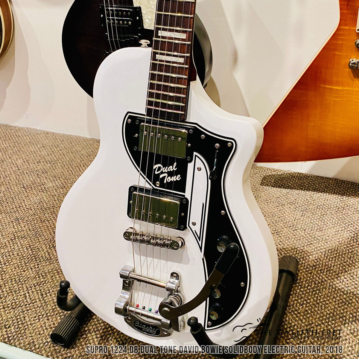 Supro 1224 DB Dual Tone David Bowie Solidbody Electric Guitar, 2018 - The Twelfth Fret