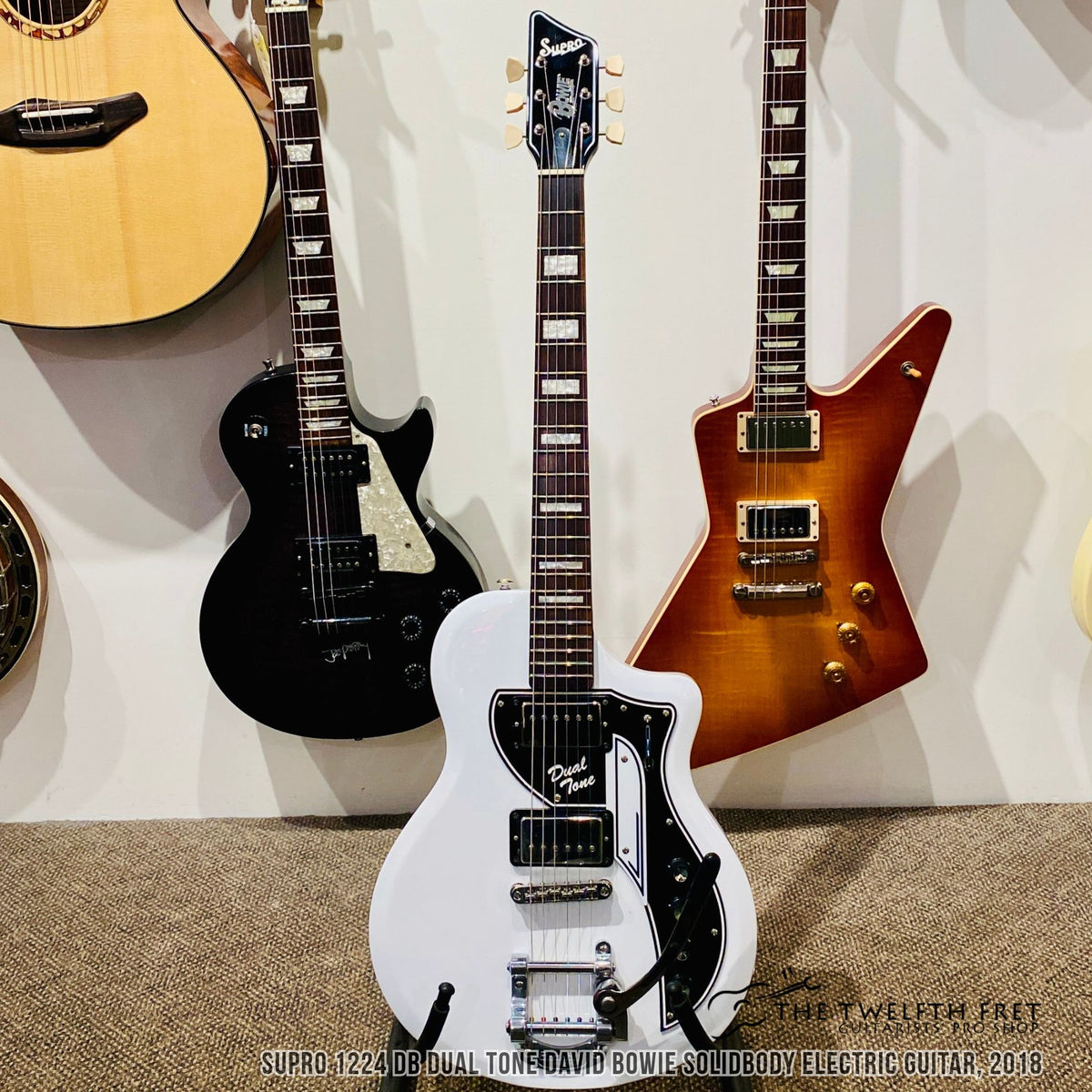 Supro 1224 DB Dual Tone David Bowie Solidbody Electric Guitar, 2018 - The Twelfth Fret
