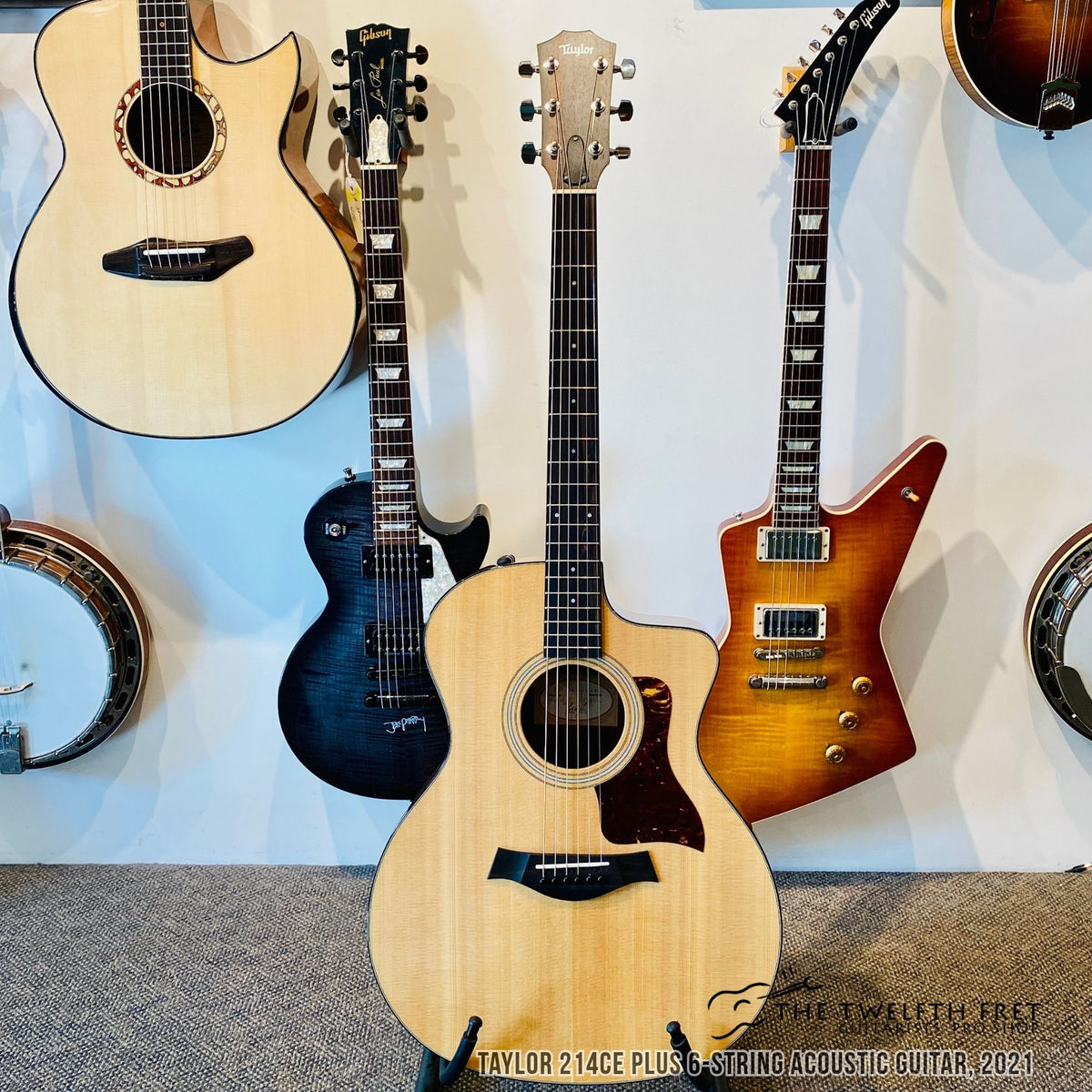 Taylor 214ce Plus 6-String Acoustic Guitar, 2021 - The Twelfth Fret
