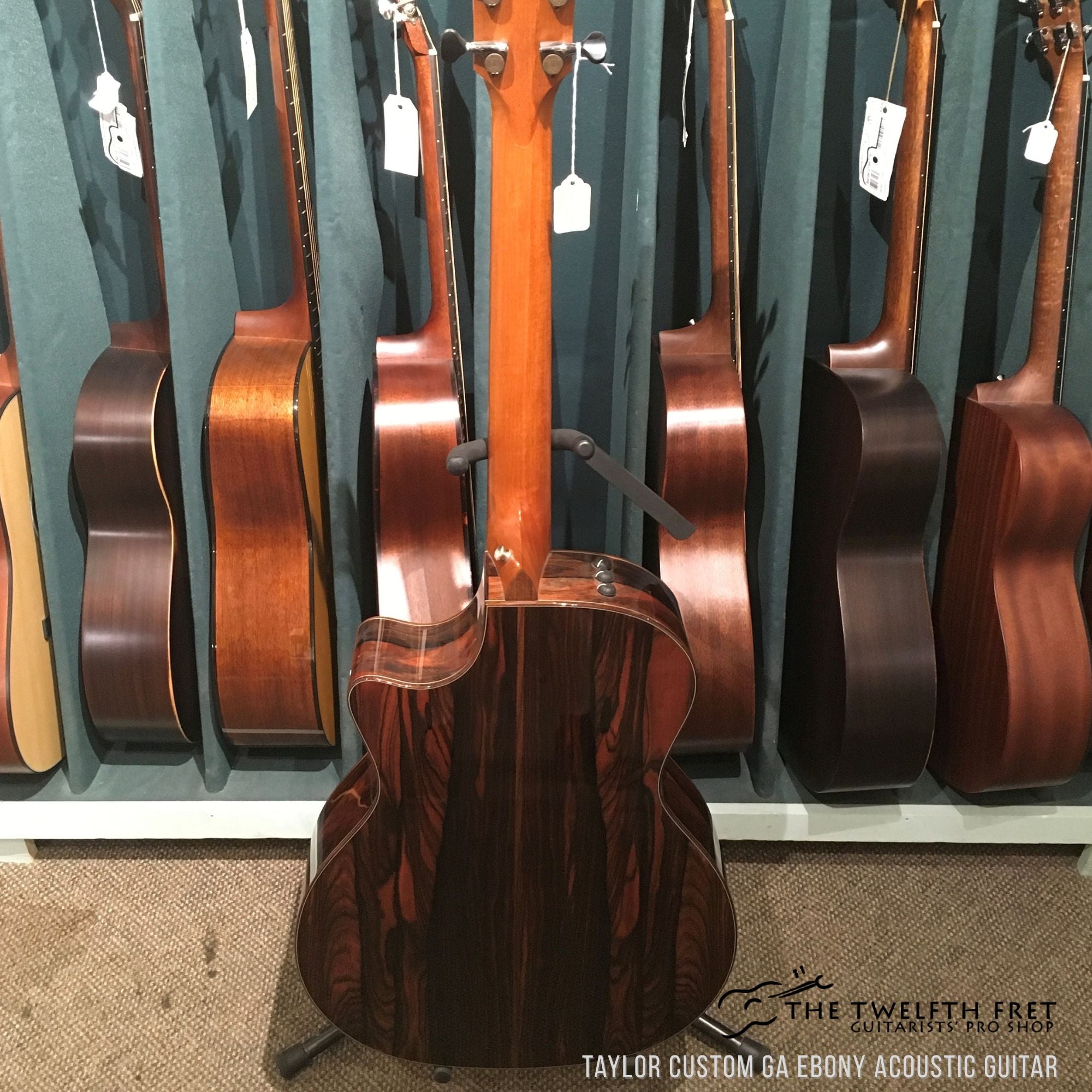 Taylor Custom GA Ebony Acoustic Guitar Used - The Twelfth Fret
