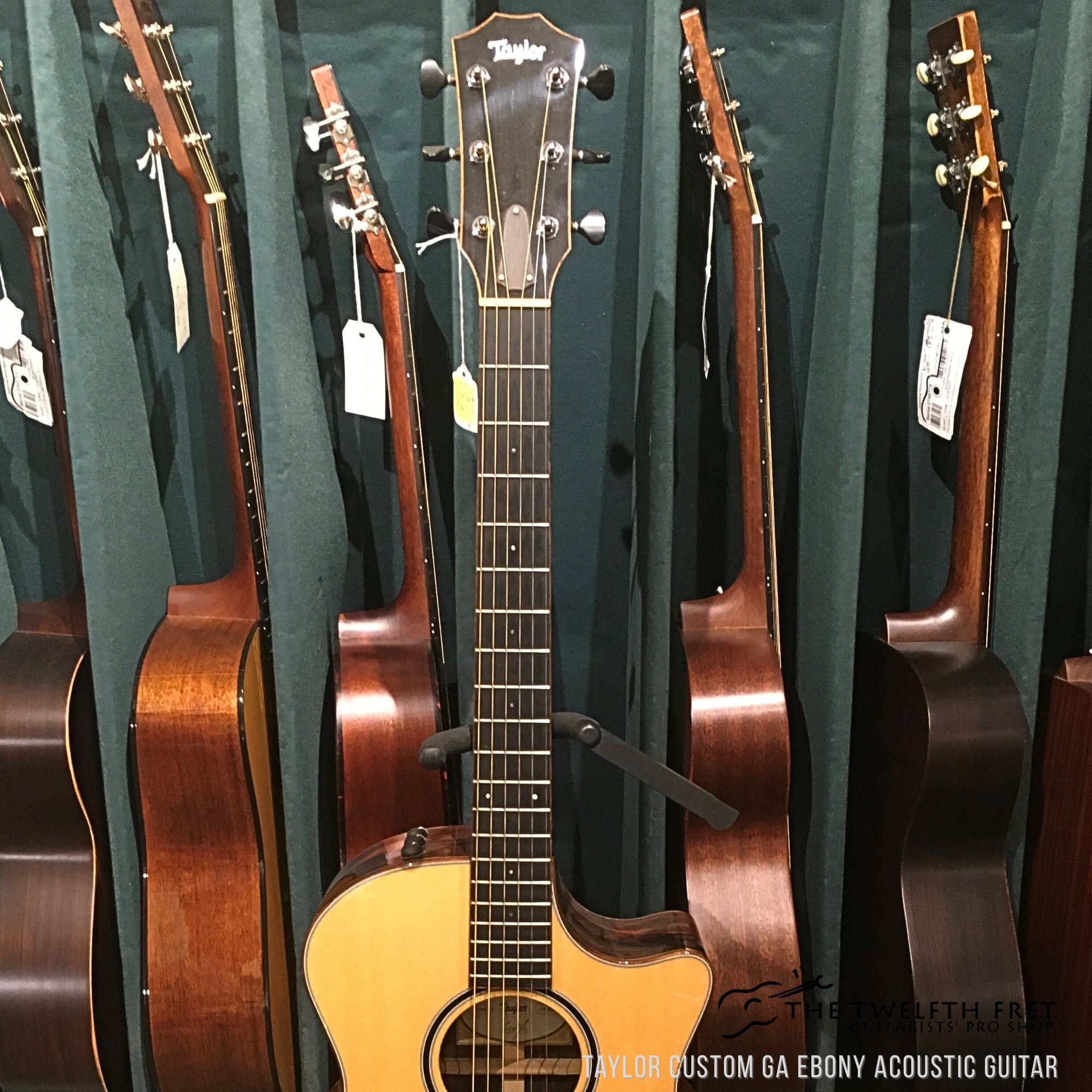 Taylor Custom GA Ebony Acoustic Guitar Used - The Twelfth Fret