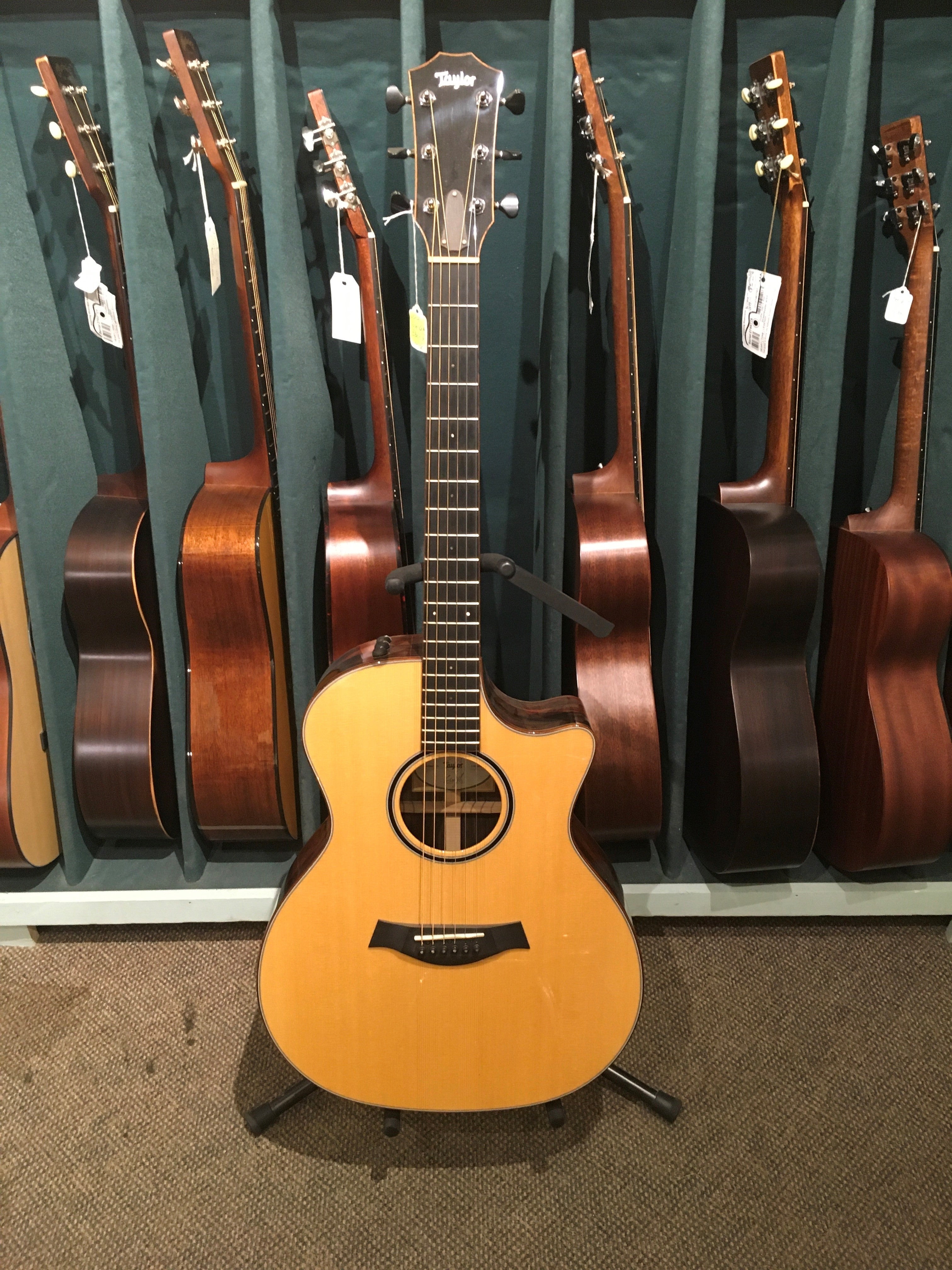 Taylor Custom GA Ebony Acoustic Guitar Used - The Twelfth Fret