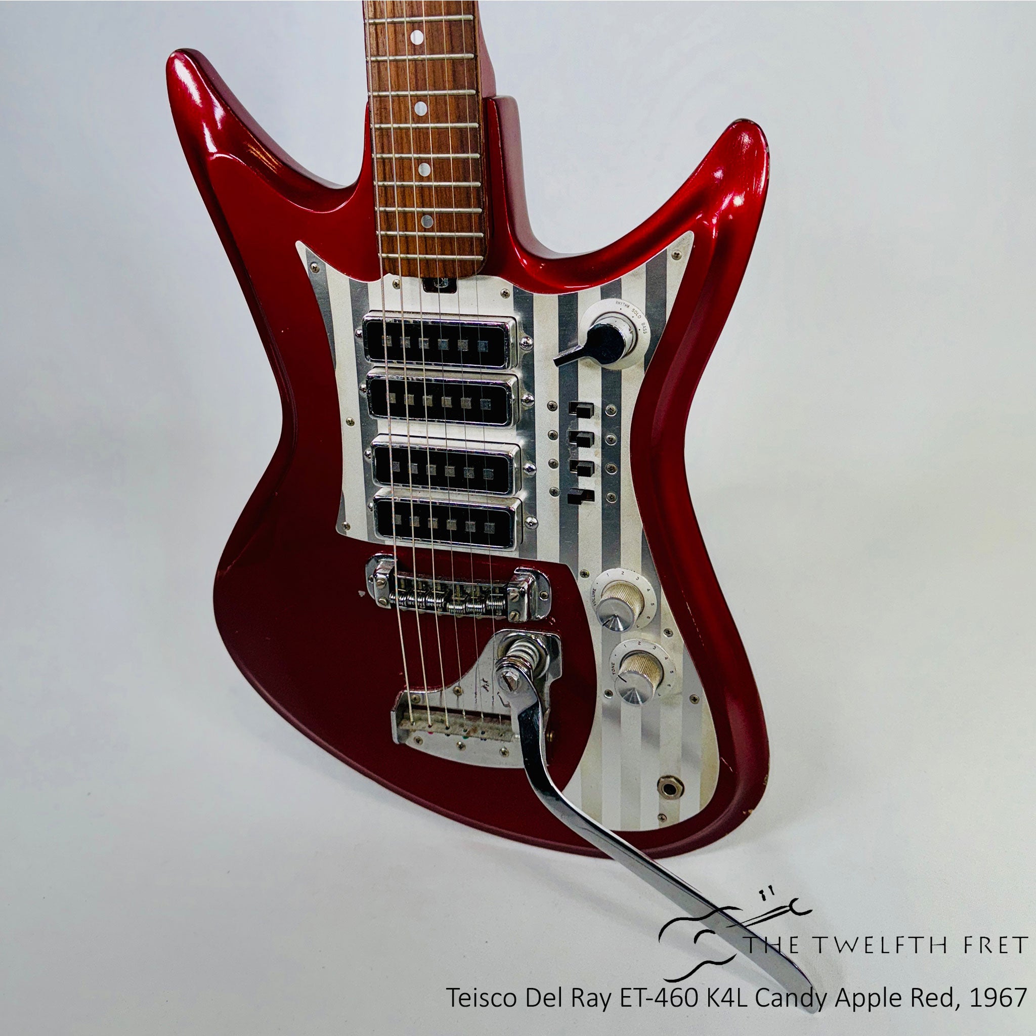 Teisco Del Ray ET-460 K4L Candy Apple Red, 1967 [USED] - The Twelfth Fret