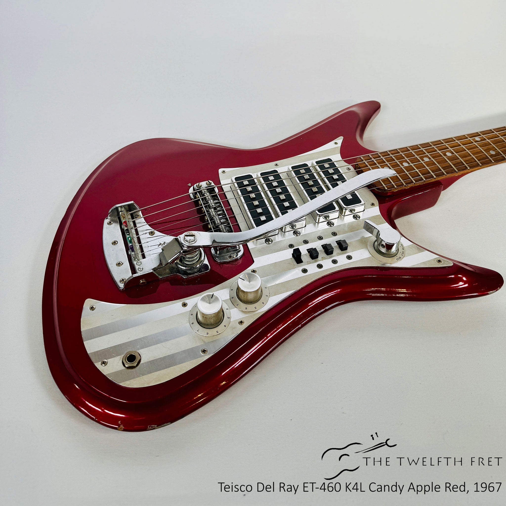 Teisco Del Ray ET-460 K4L Candy Apple Red, 1967 [USED] - The Twelfth Fret