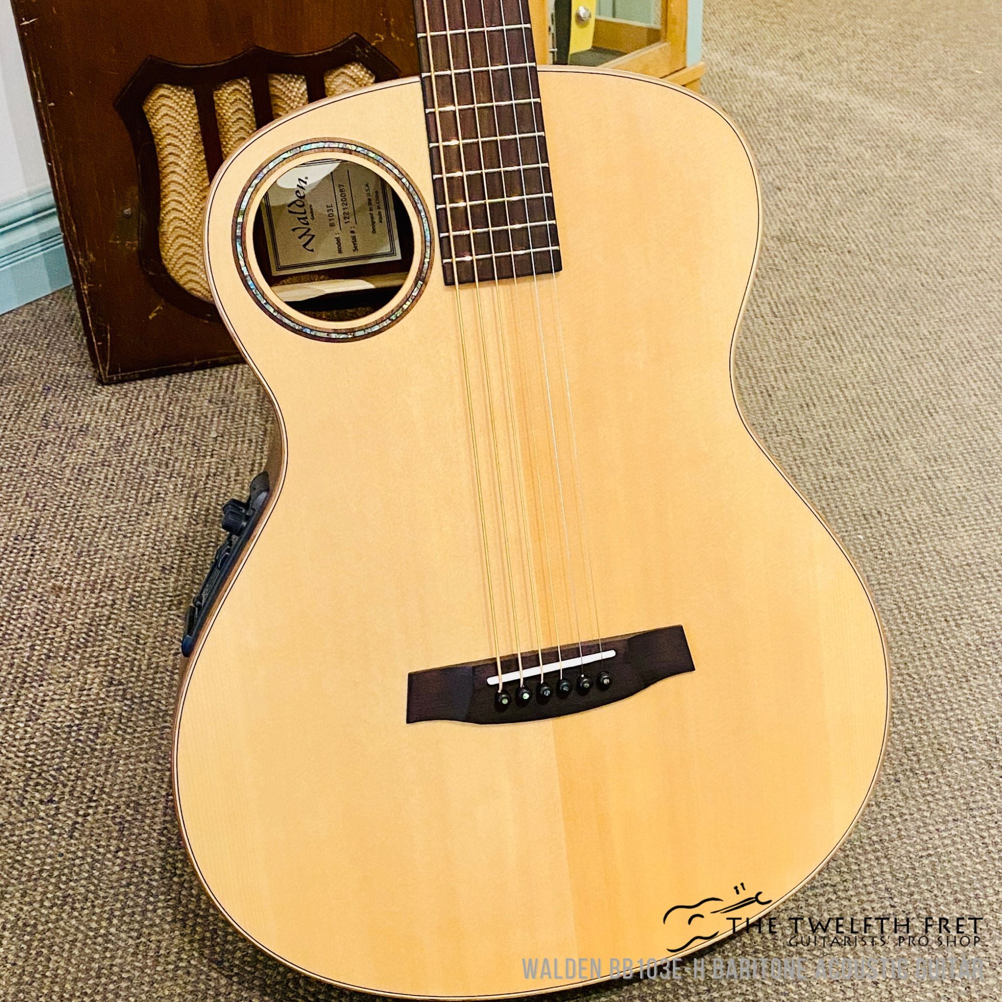 Walden BB103E-H Baritone Acoustic Guitar - The Twelfth Fret