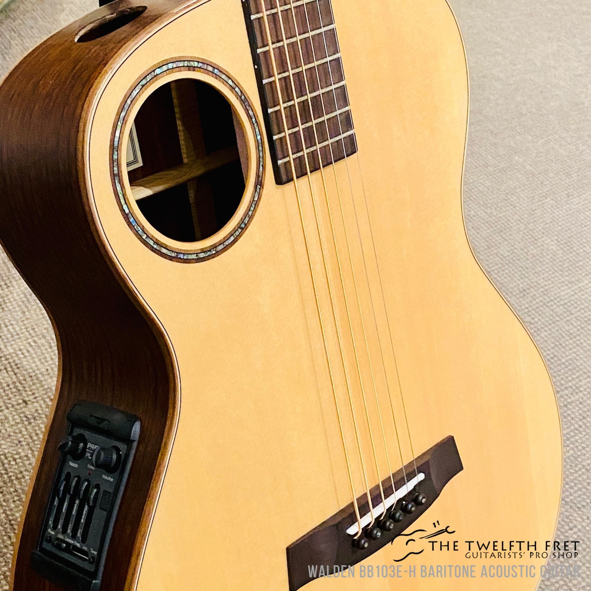Walden BB103E-H Baritone Acoustic Guitar - The Twelfth Fret