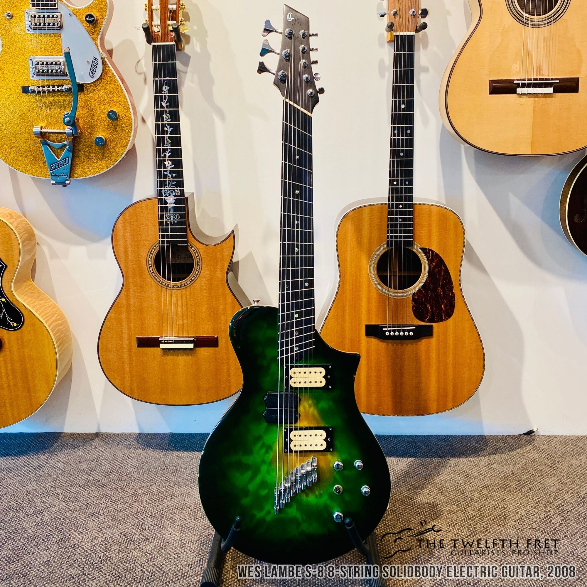Wes Lambe S-8 8-String Solidbody Electric Guitar, 2008 - The Twelfth Fret