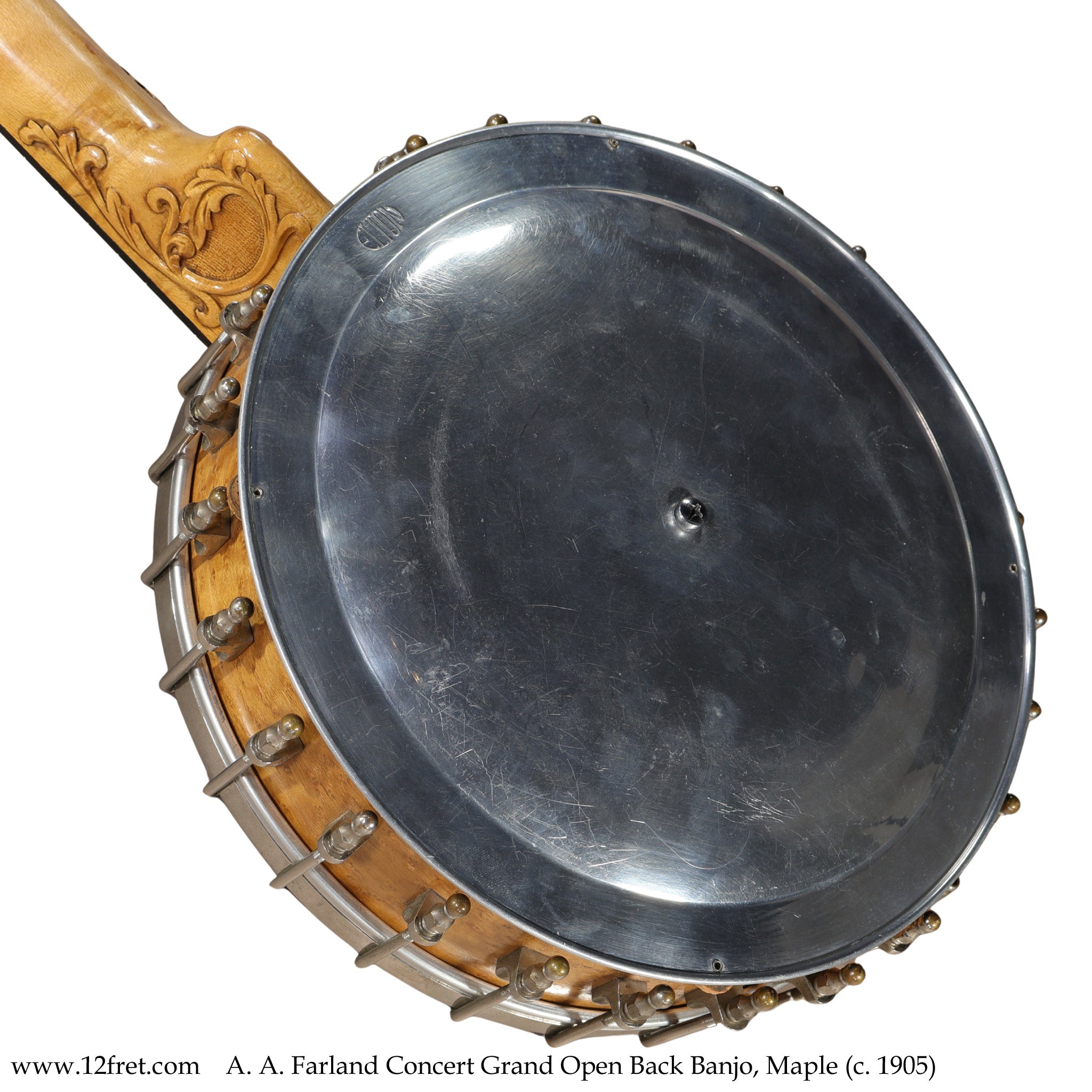 A. A. Farland Concert Grand Open Back Banjo, Maple (c. 1905) - The Twelfth Fret