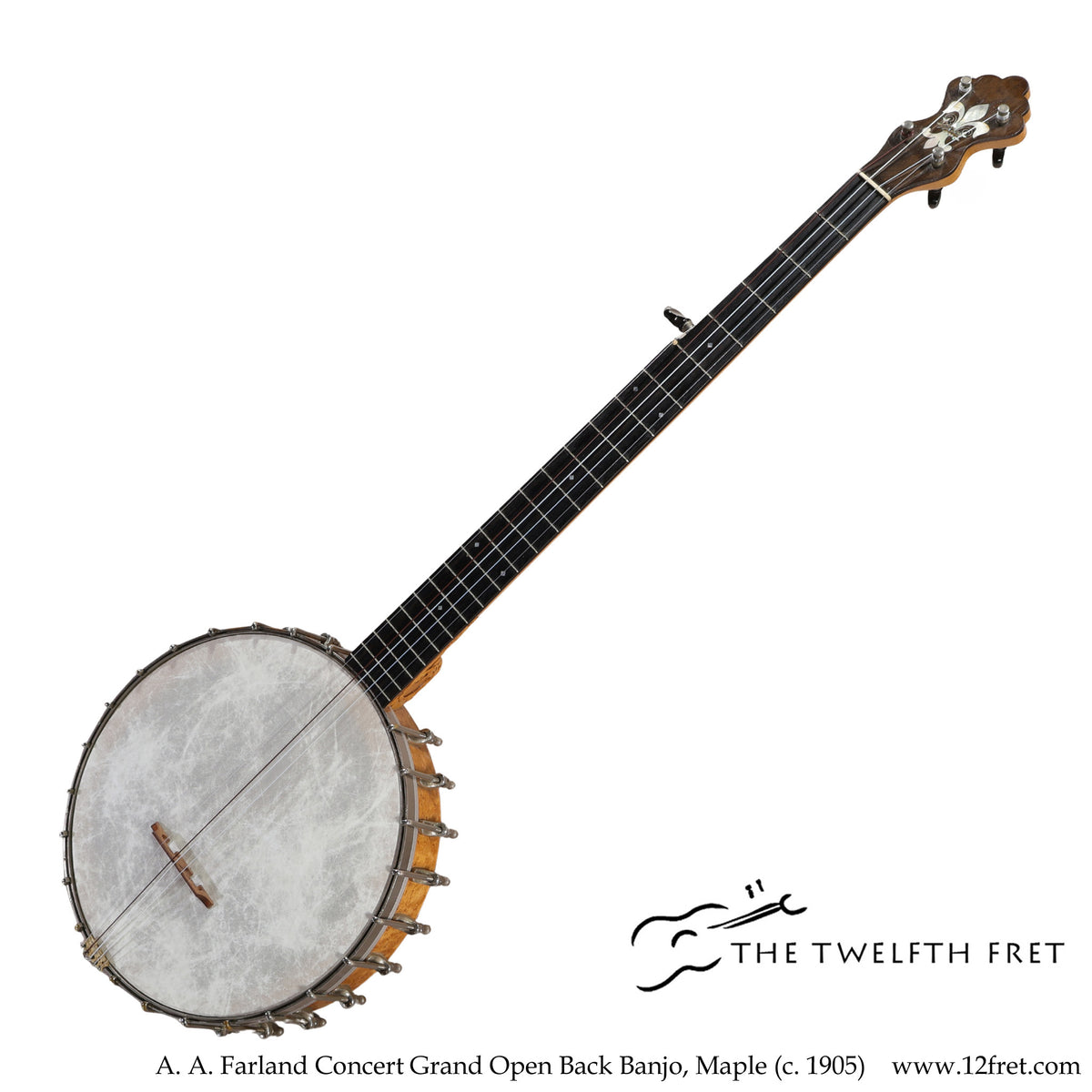 A. A. Farland Concert Grand Open Back Banjo, Maple (c. 1905) - The Twelfth Fret