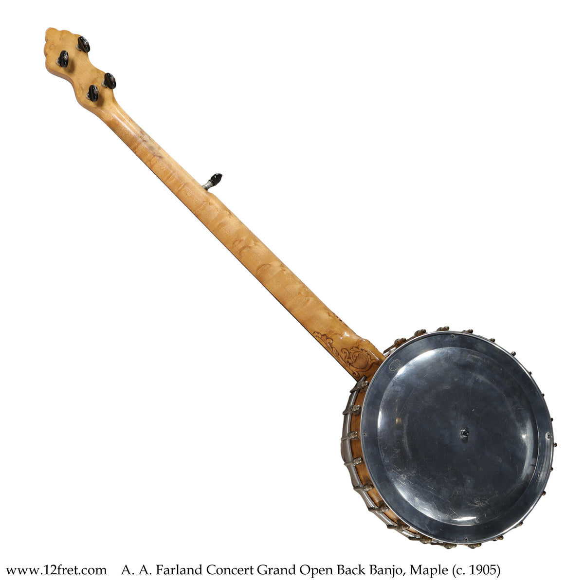 A. A. Farland Concert Grand Open Back Banjo, Maple (c. 1905) - The Twelfth Fret