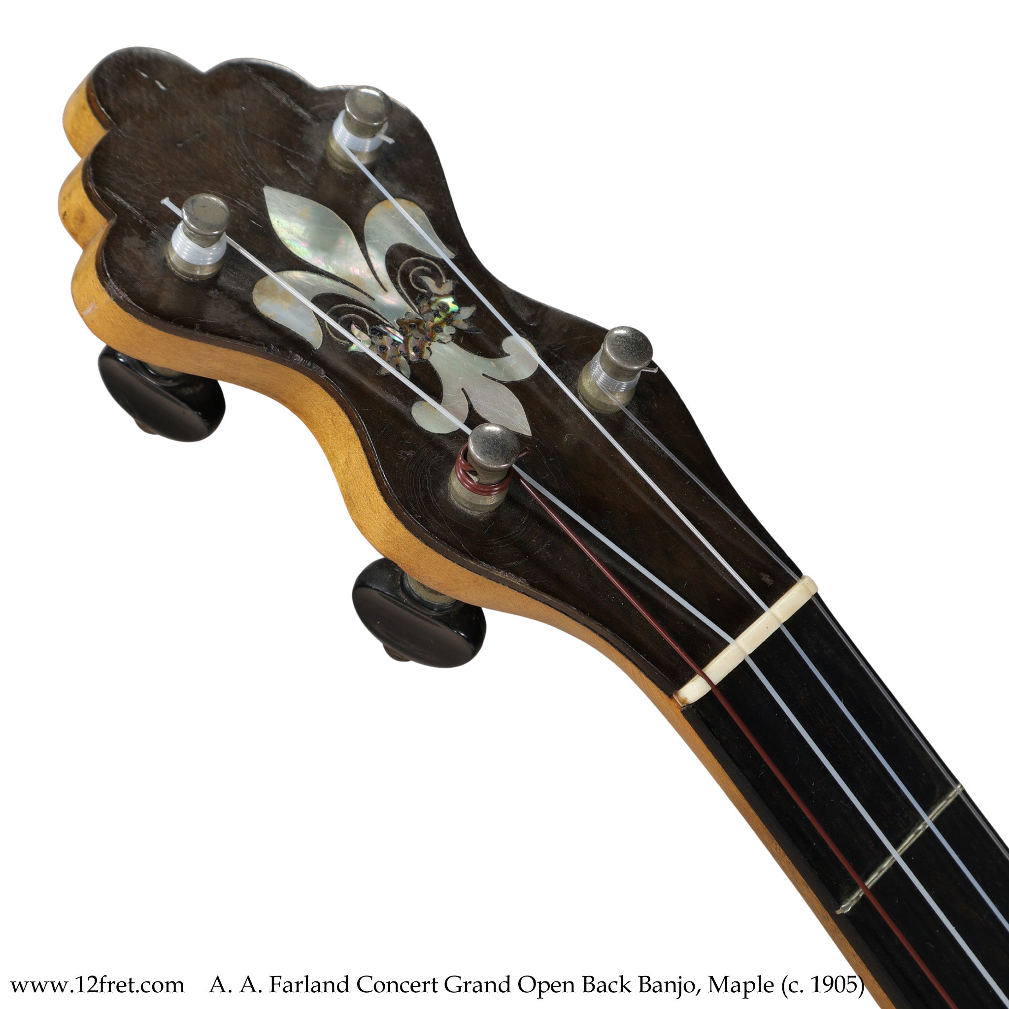 A. A. Farland Concert Grand Open Back Banjo, Maple (c. 1905) - The Twelfth Fret