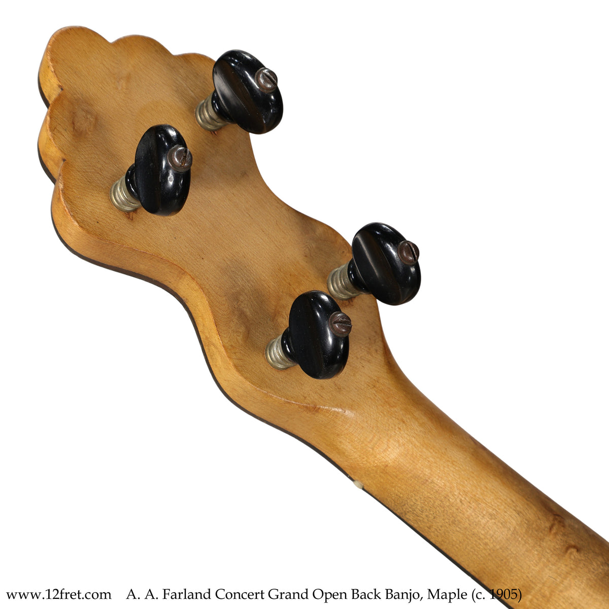 A. A. Farland Concert Grand Open Back Banjo, Maple (c. 1905) - The Twelfth Fret
