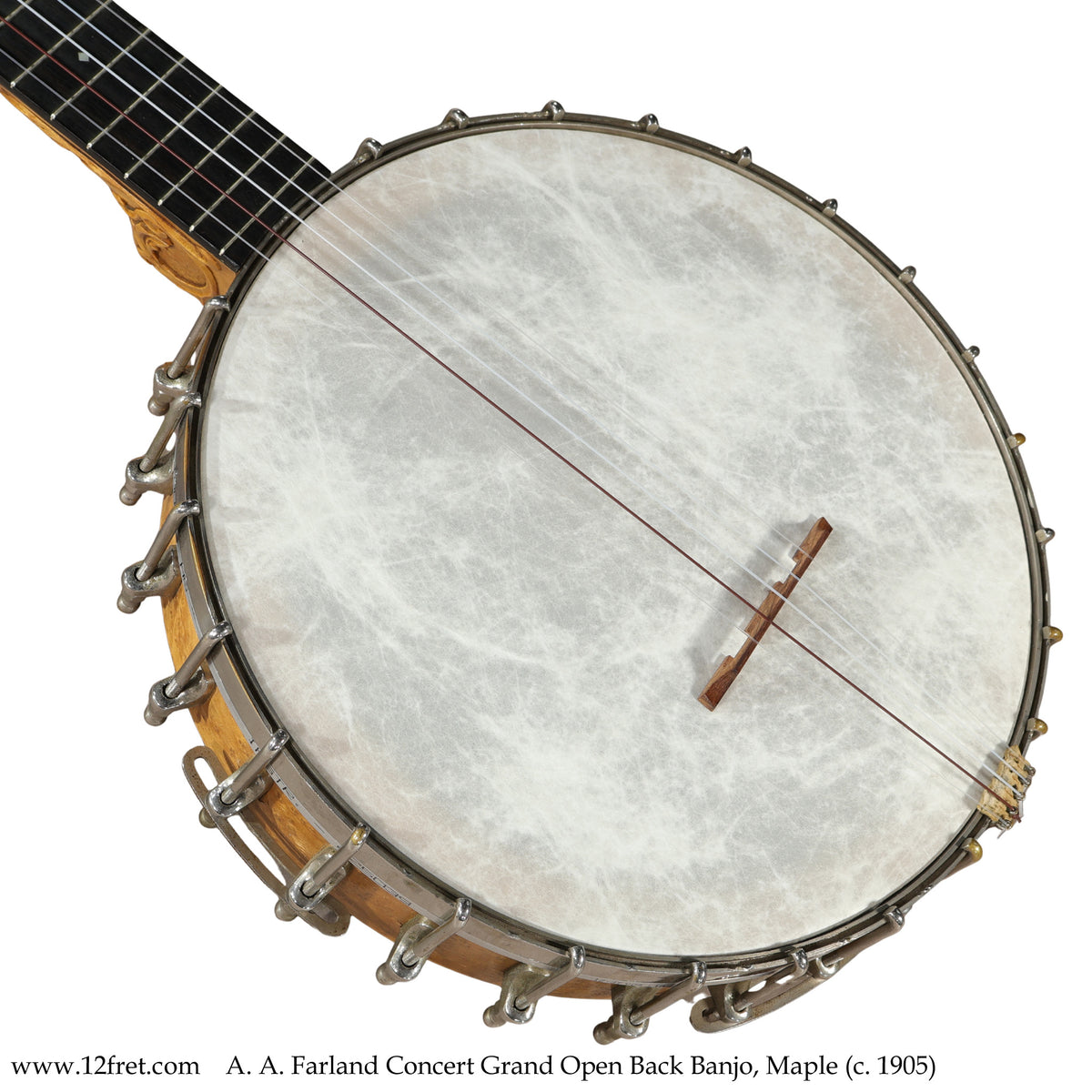 A. A. Farland Concert Grand Open Back Banjo, Maple (c. 1905) - The Twelfth Fret