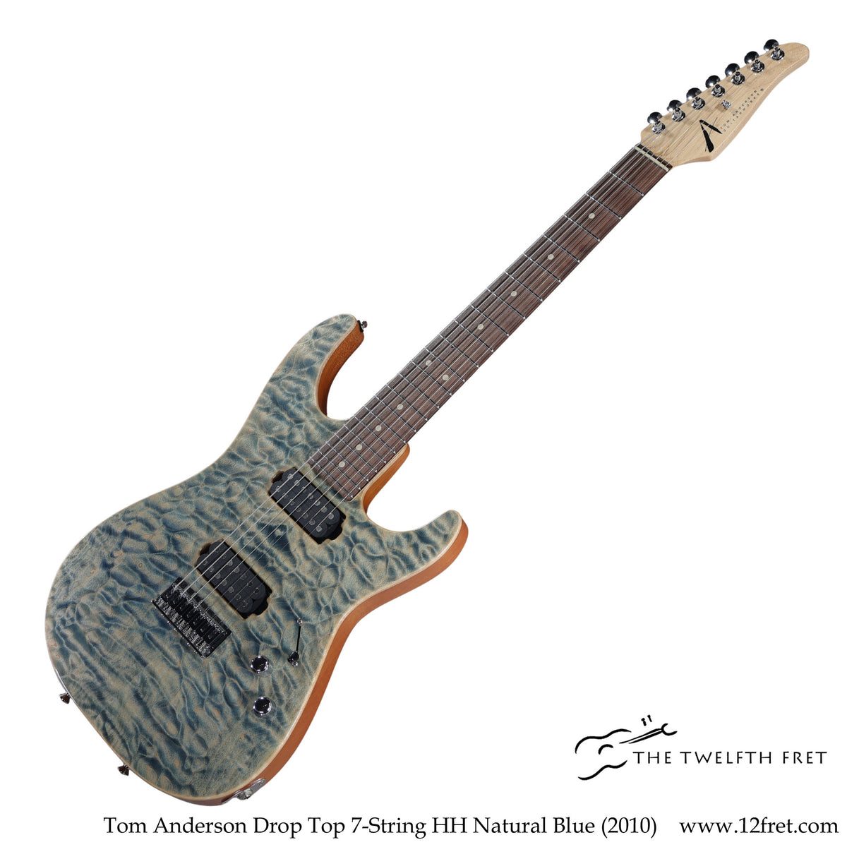 Tom Anderson Drop Top 7-String HH Natural Blue (2010) - The Twelfth Fret
