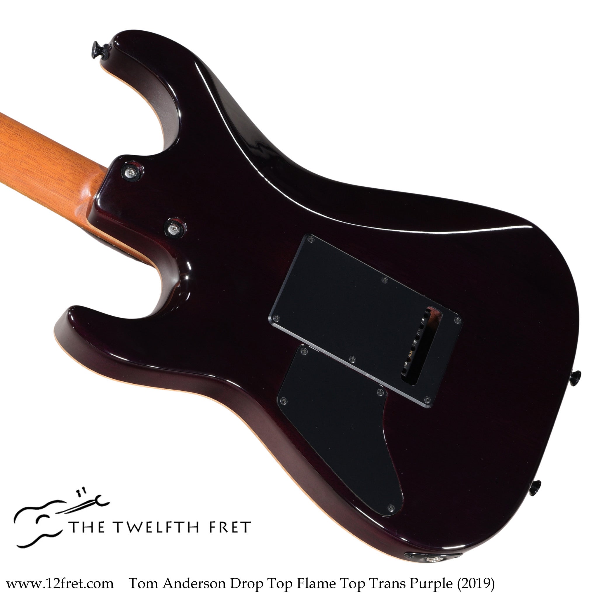 Tom Anderson Drop Top Flame Top Trans Purple (2019) - The Twelfth Fret