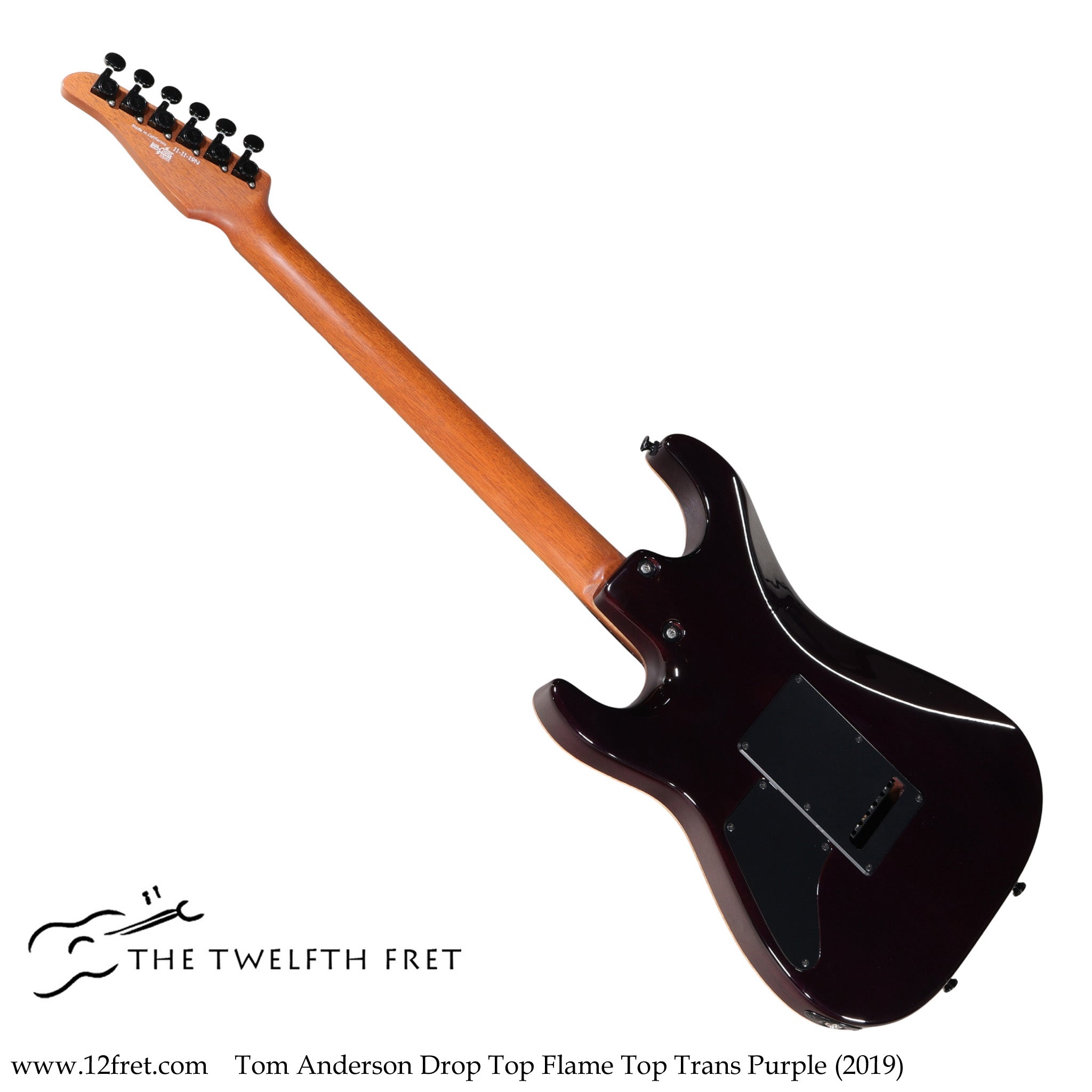 Tom Anderson Drop Top Flame Top Trans Purple (2019) - The Twelfth Fret